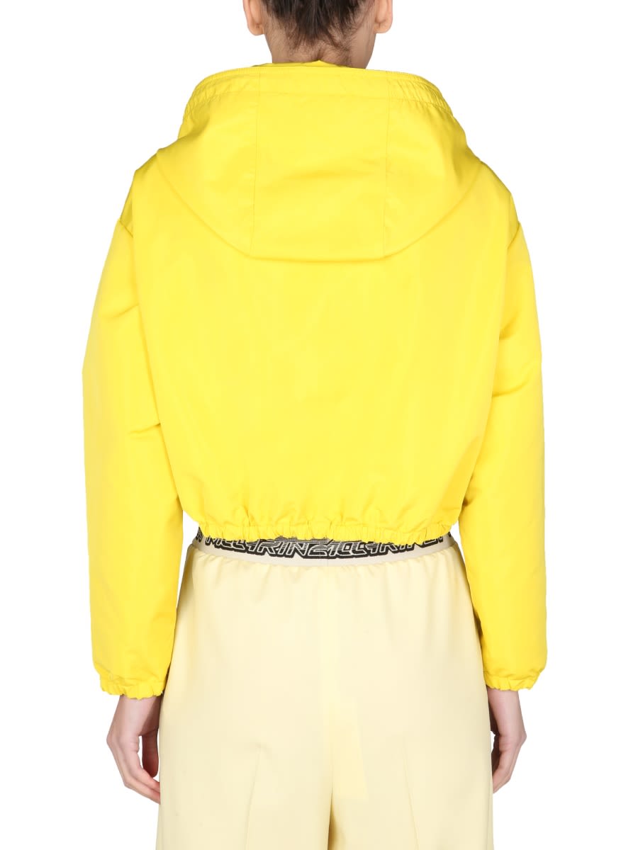Shop Stella Mccartney Cropped Jacket In Yellow