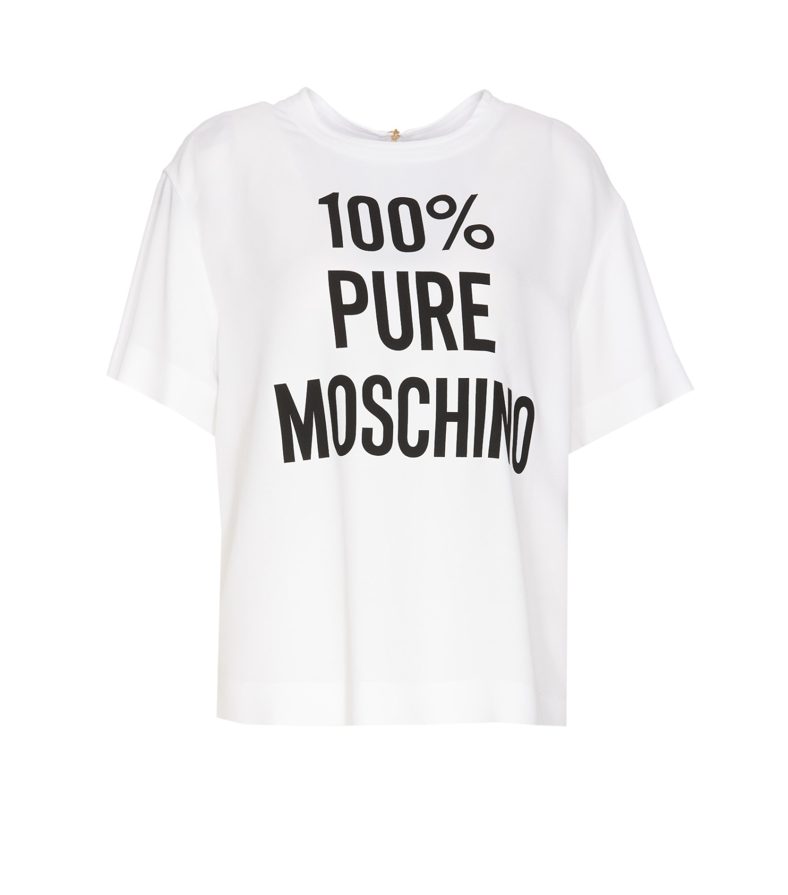 Shop Moschino Pure  Print T-shirt In White