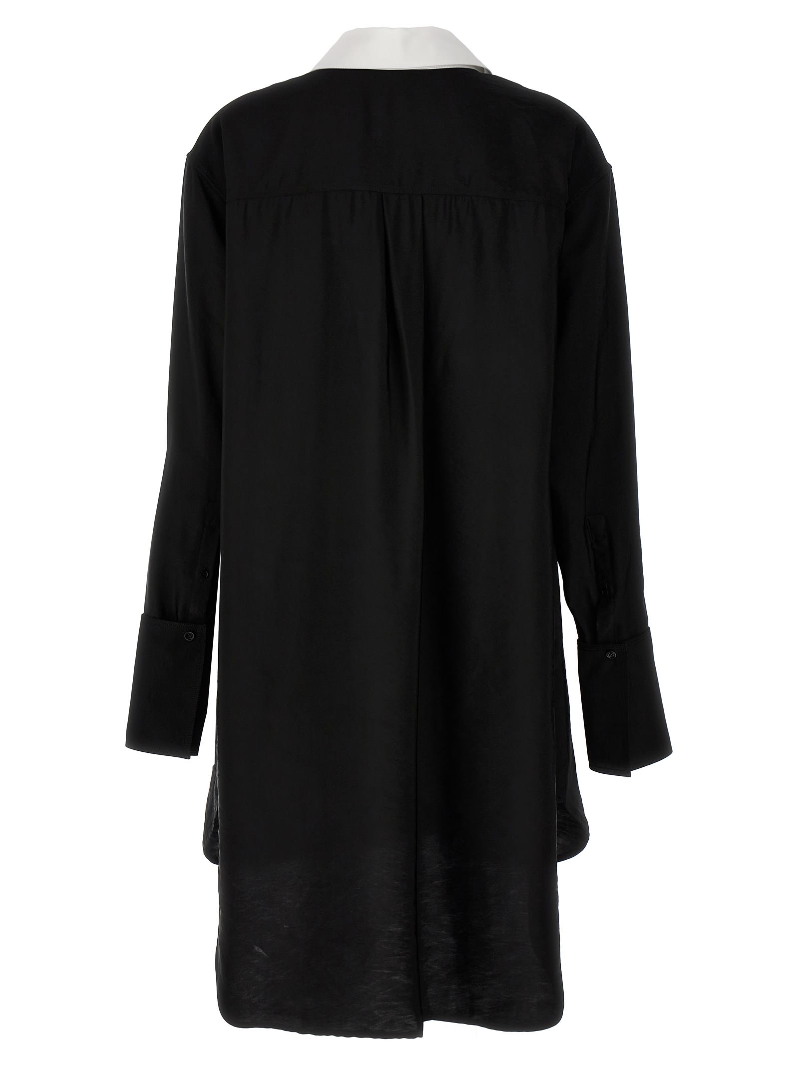 Shop Loewe Shirt Dress In Black