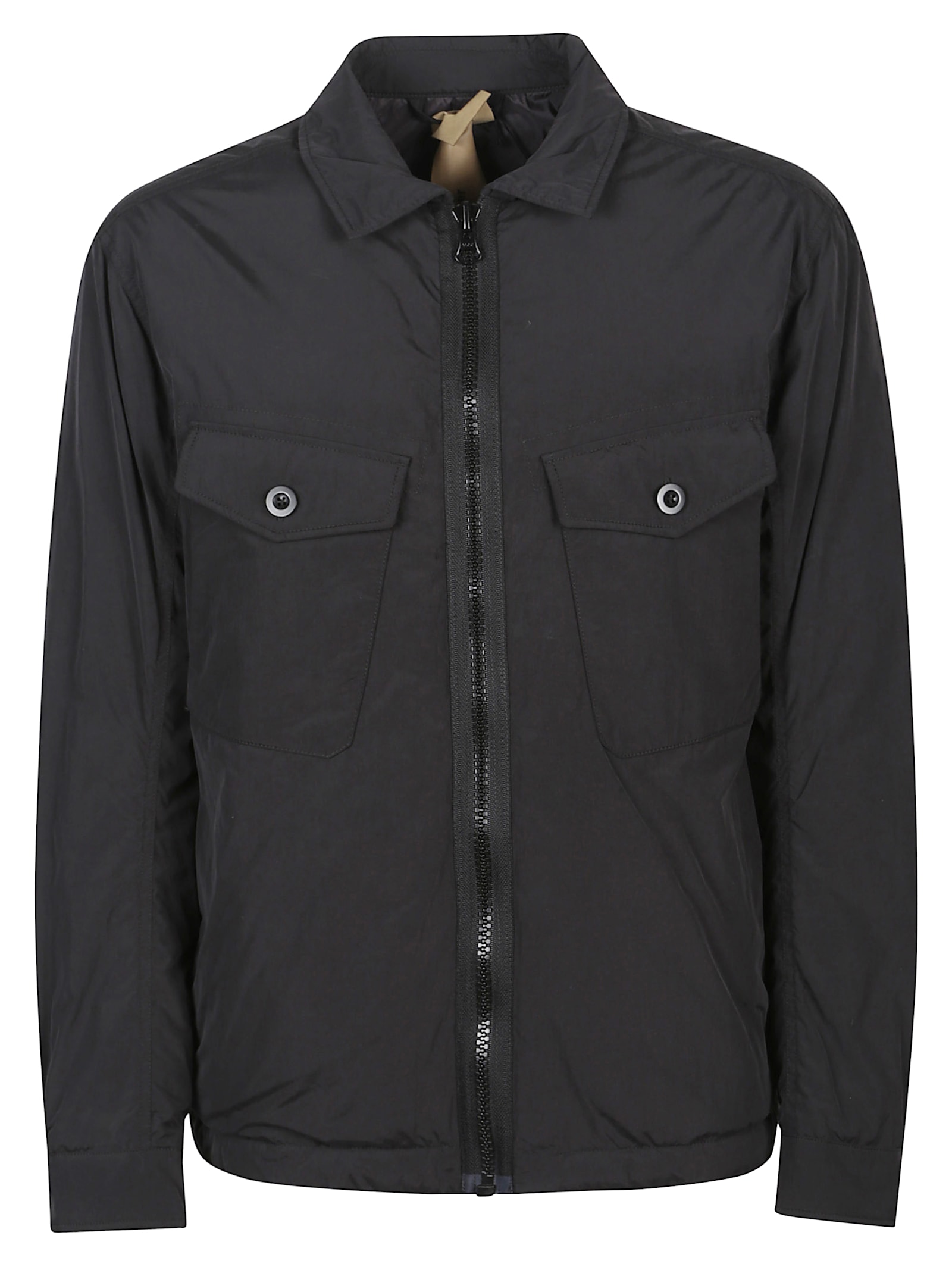 Ten C Tailored Mid-layer Jacket With Minimalist Design In Black