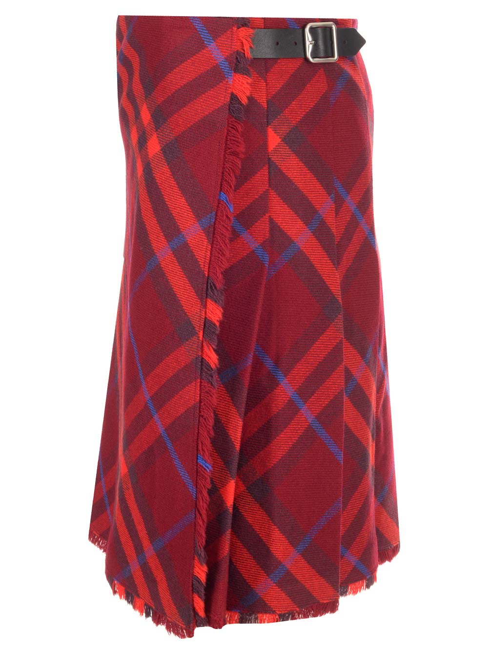 Burberry Woman Mini Skirt Brick Red Size 4 Wool In Red