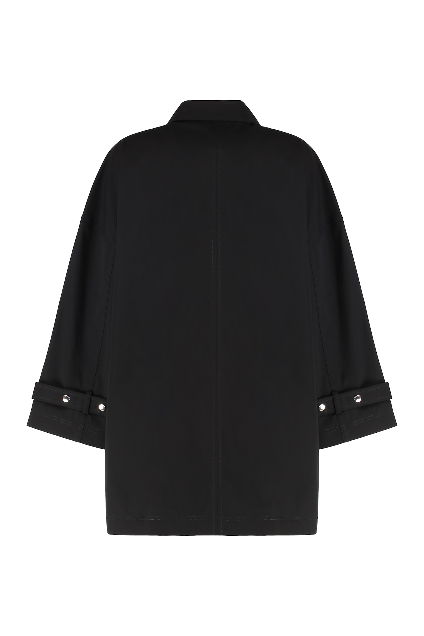 Totême Toteme Women Black Organic Cotton Oversized Trench Jacket In Black