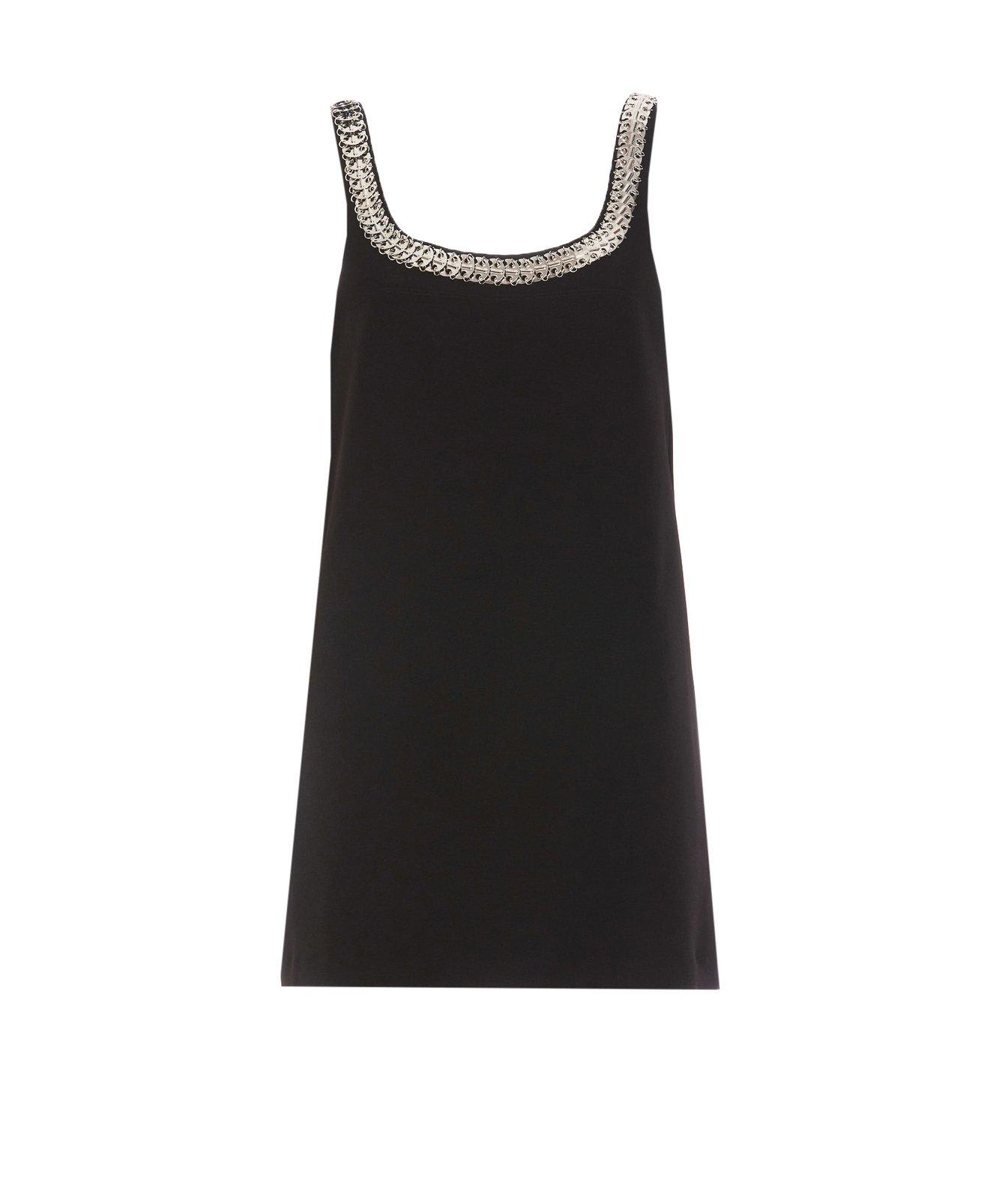 Shop Pinko Baudelaire Embellished Mini Cami Dress In Black