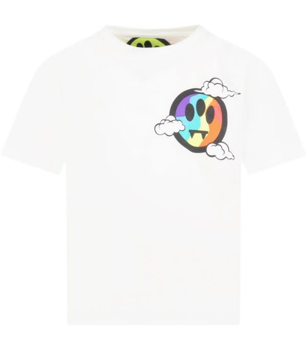 Barrow T-shirt With Print In White