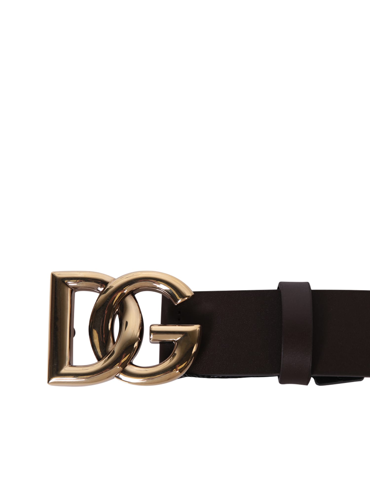 Shop Dolce & Gabbana Branded Belt In Brown