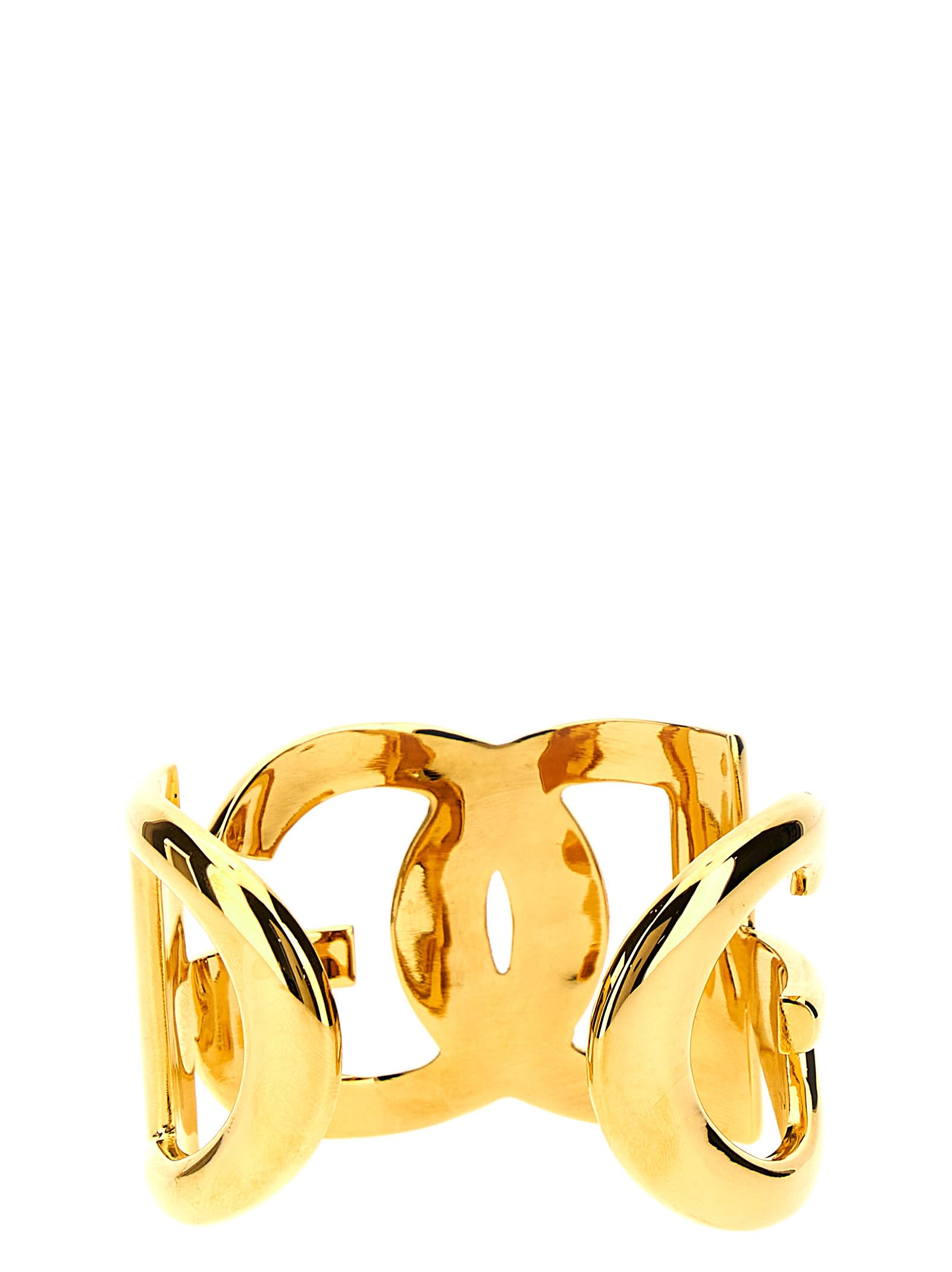 Shop Dolce & Gabbana Dg Bangle In Gold