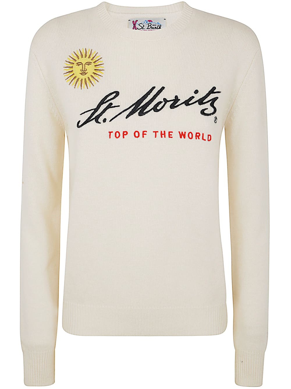 Shop Mc2 Saint Barth New Queen St Moritz New Crewneck Sweater In St Moritz Sun