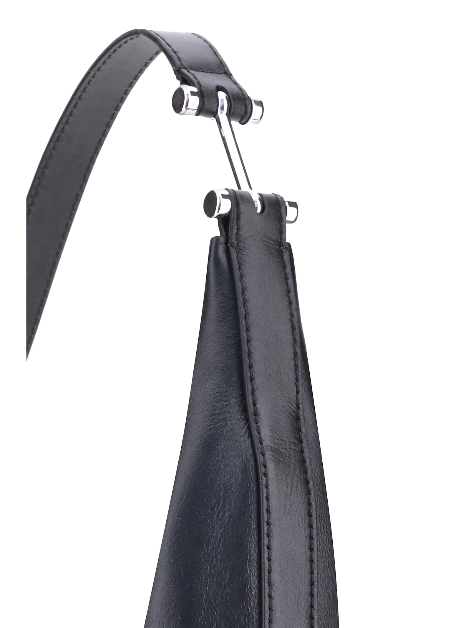 Marni Small Bag With Smooth Finish And Adjustable Strap In Black