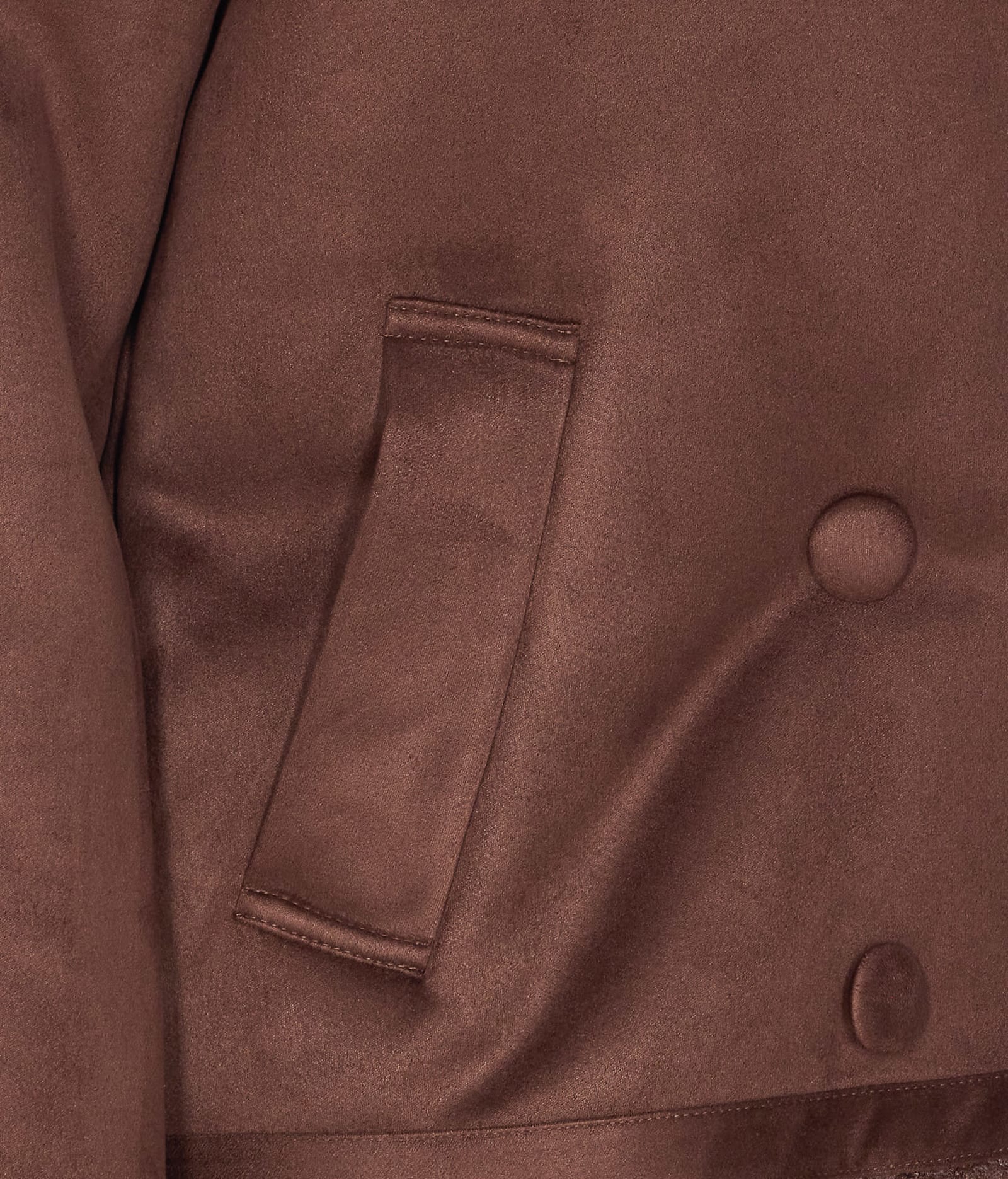 Liu •jo Brown Double Breasted Button Jacket In Brown
