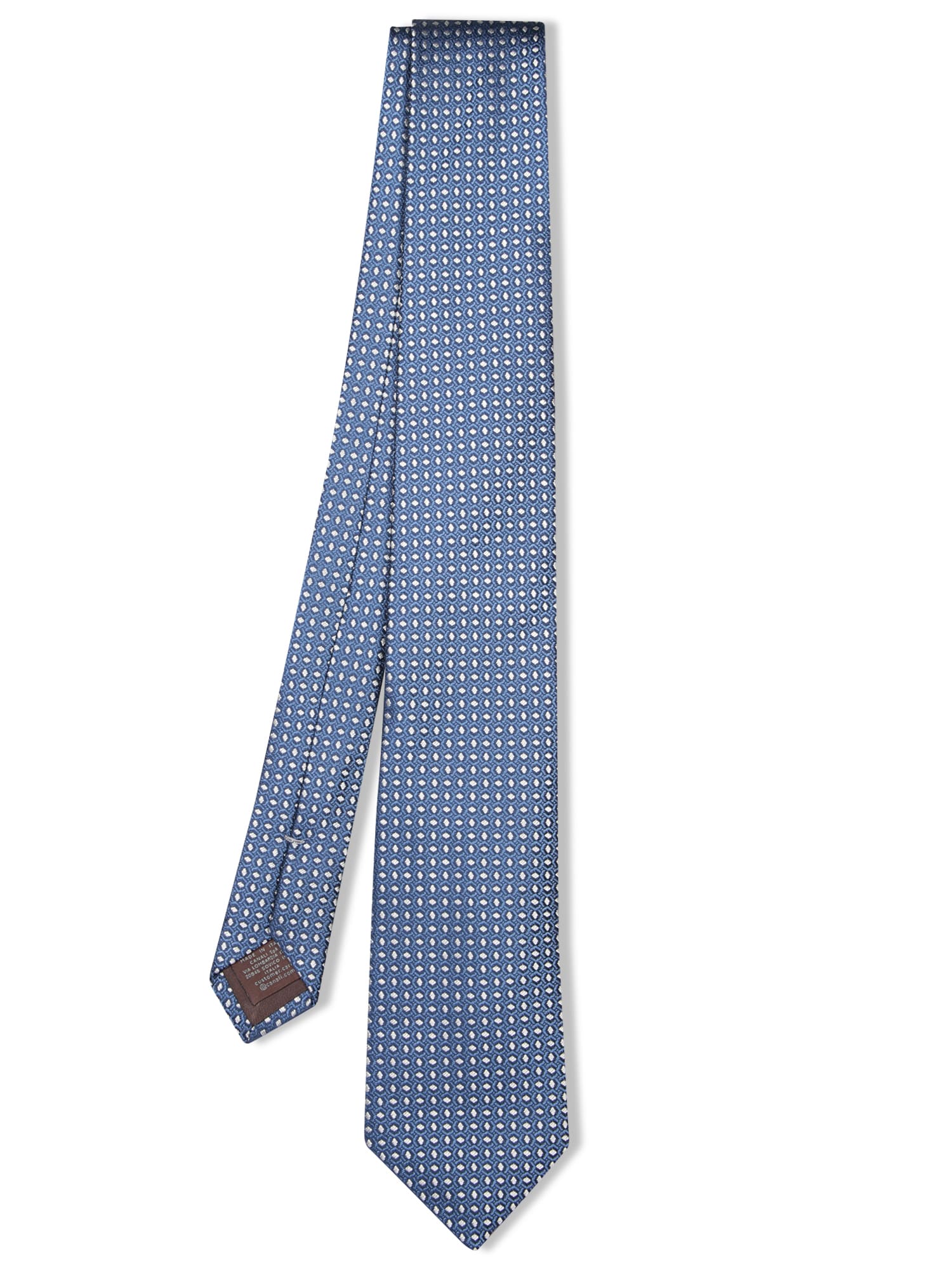 Micro Pattern Grey/blue Tie