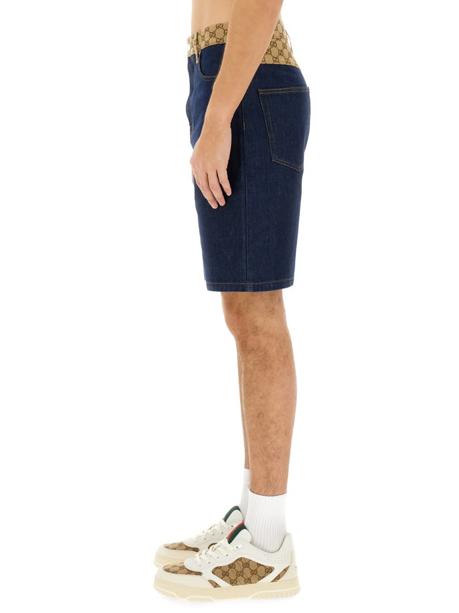 Gucci Denim Bermuda Shorts