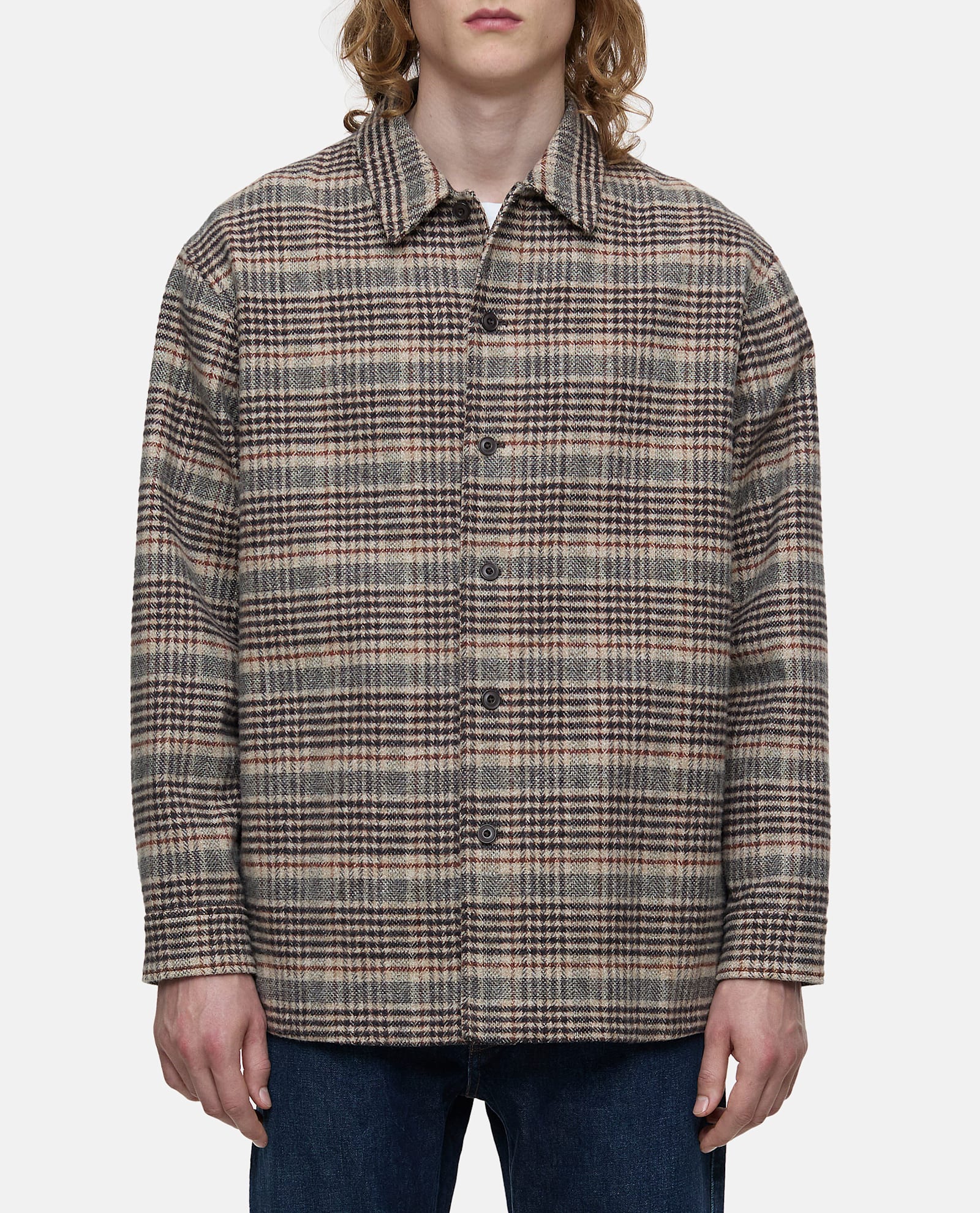 Shop Closed Overshirt In Brown