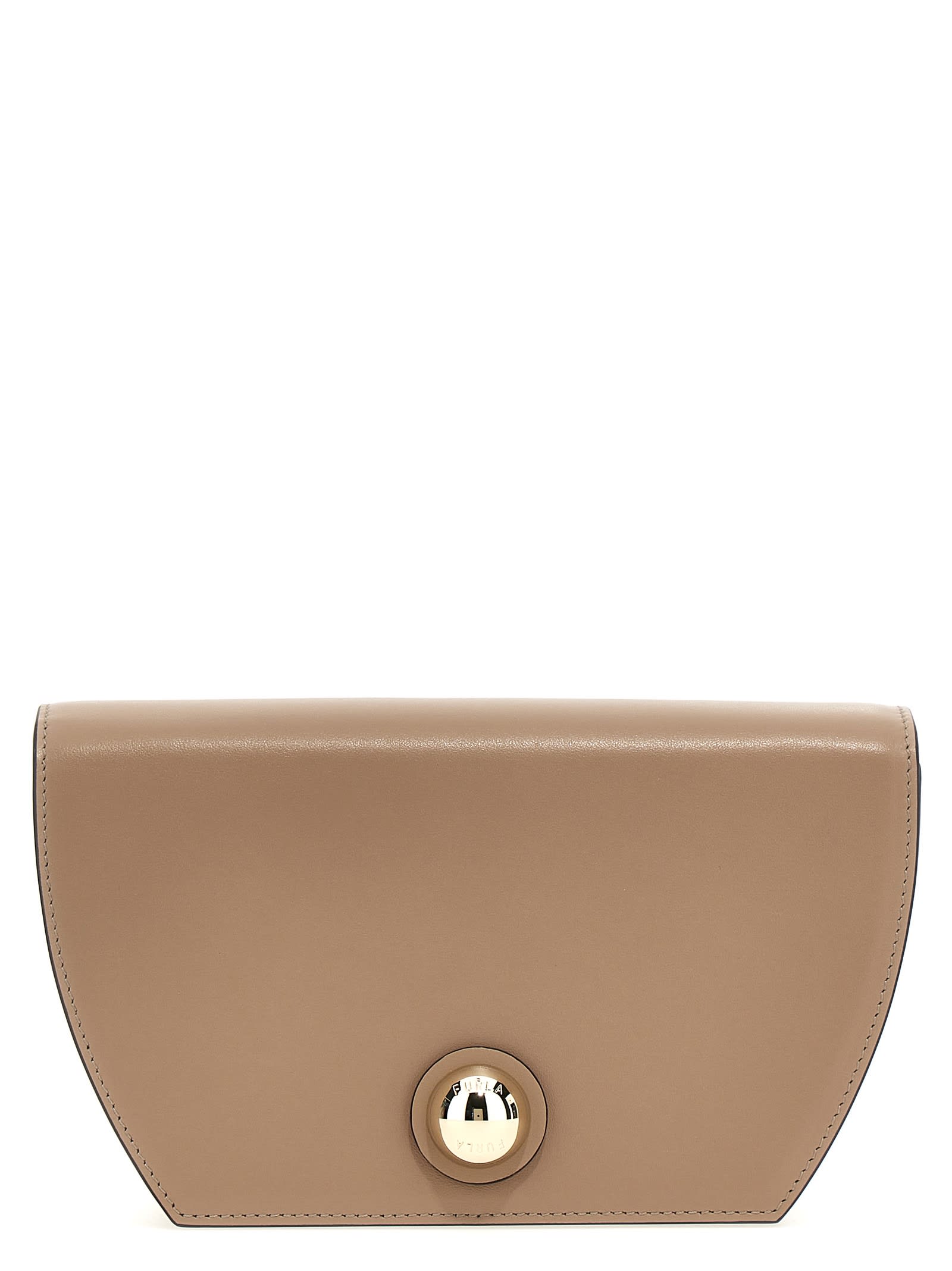 Shop Furla Sfera Mini Crossbody Bag In Greige