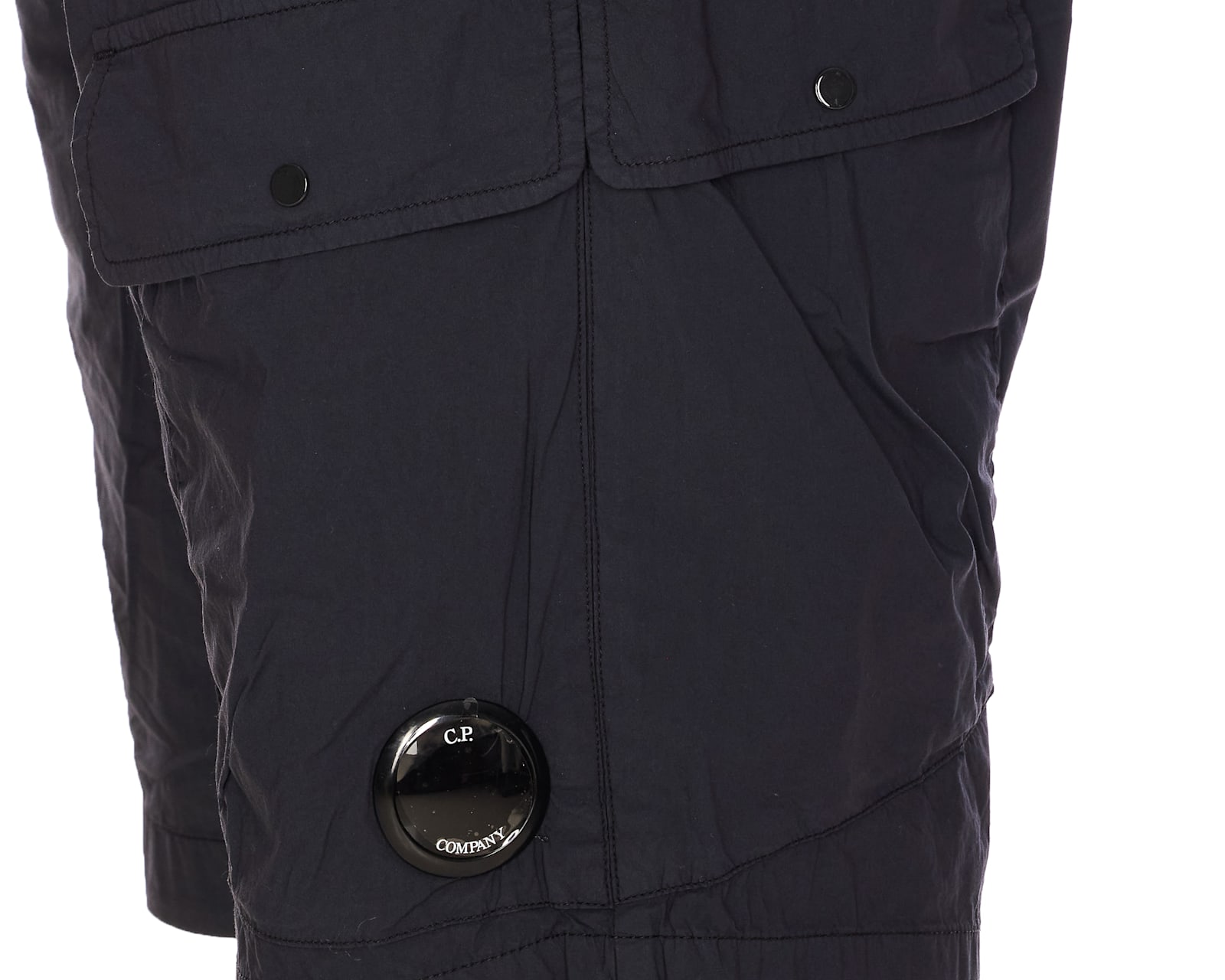 C.p. Company Cargo Shorts In Blu Notte