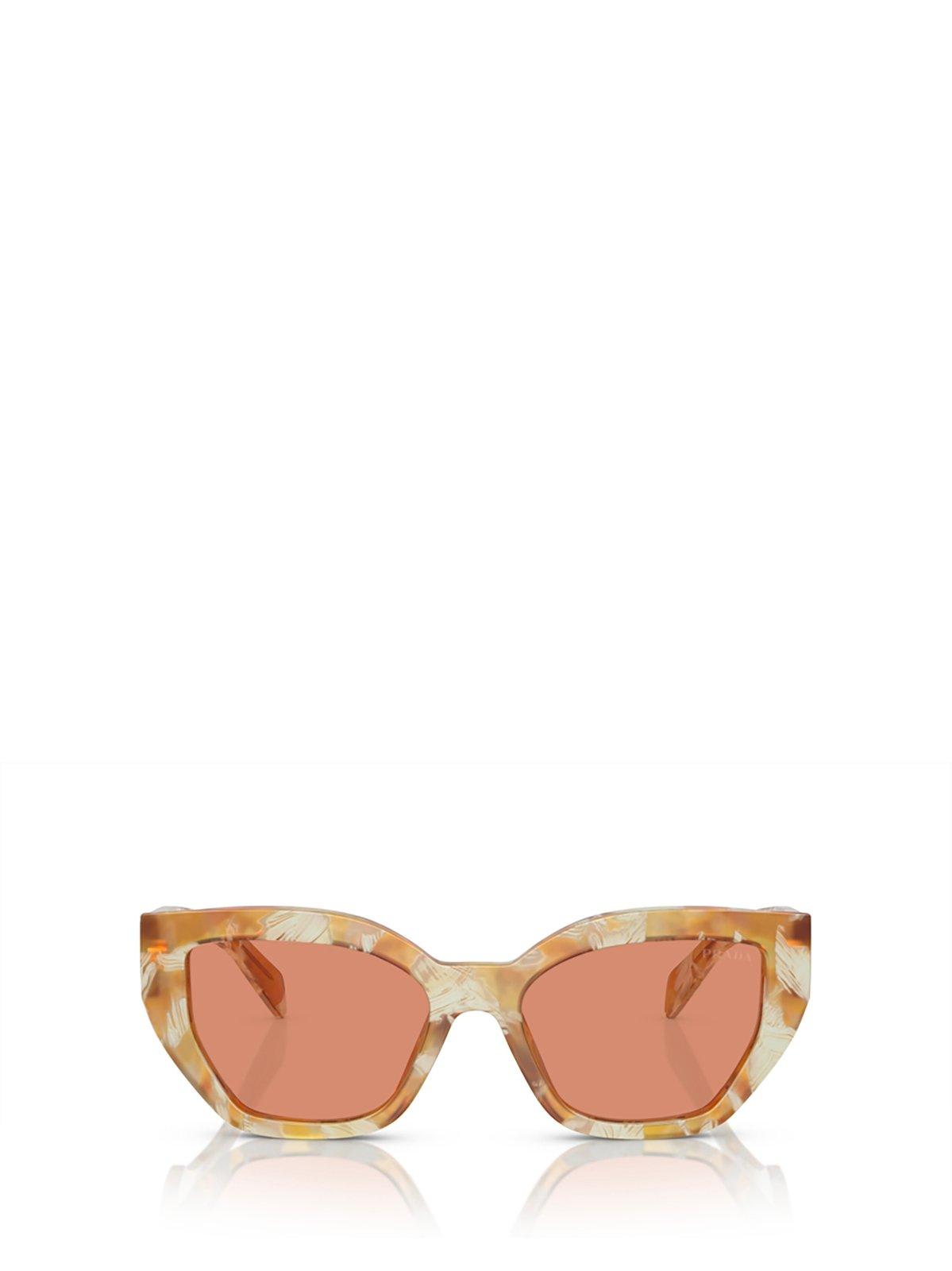 Prada Cat-eye Frame Sunglasses Sunglasses In 19n20d Desert Tortoise