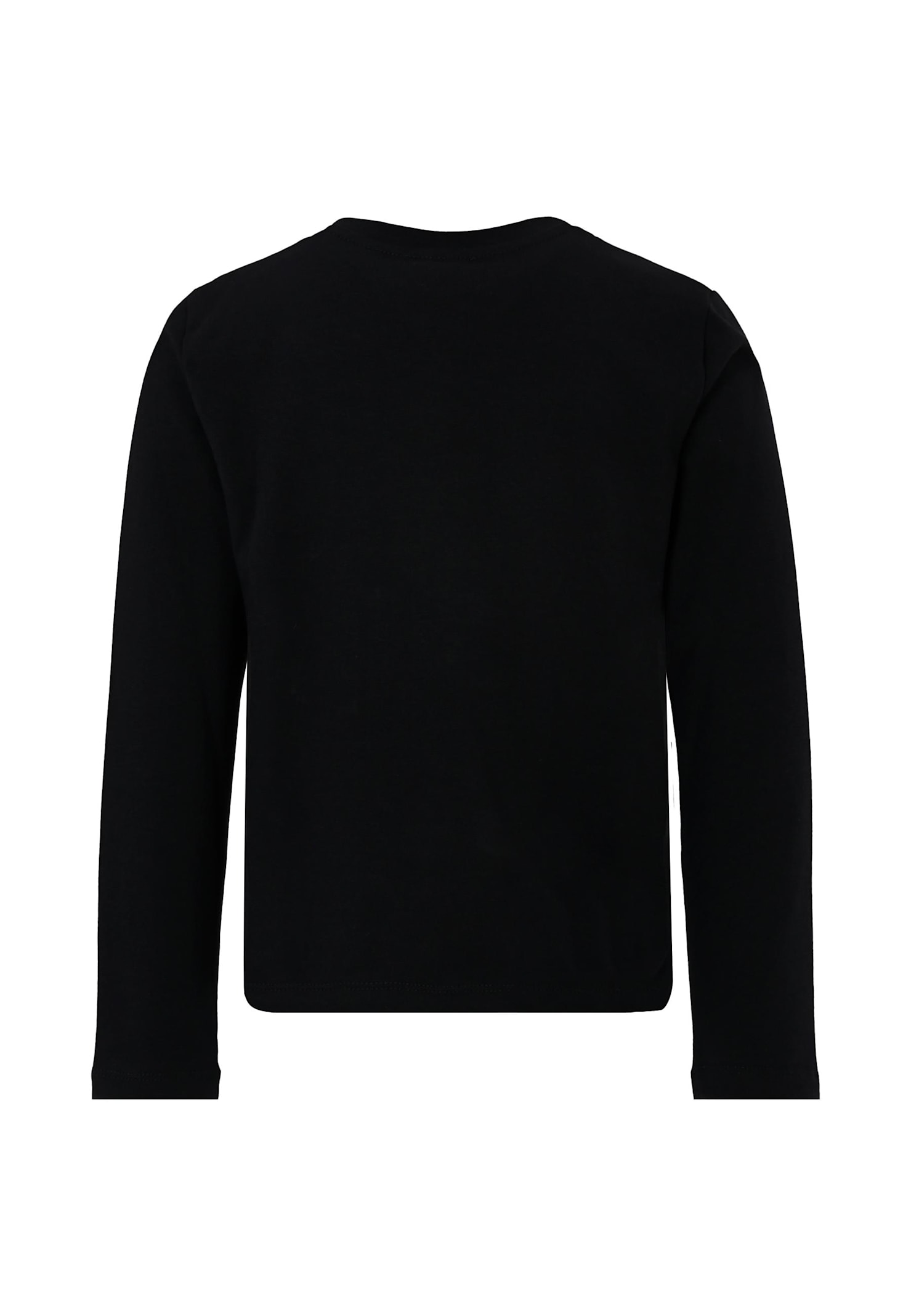 Richmond Black T-shirt For Girl With Logo In Black