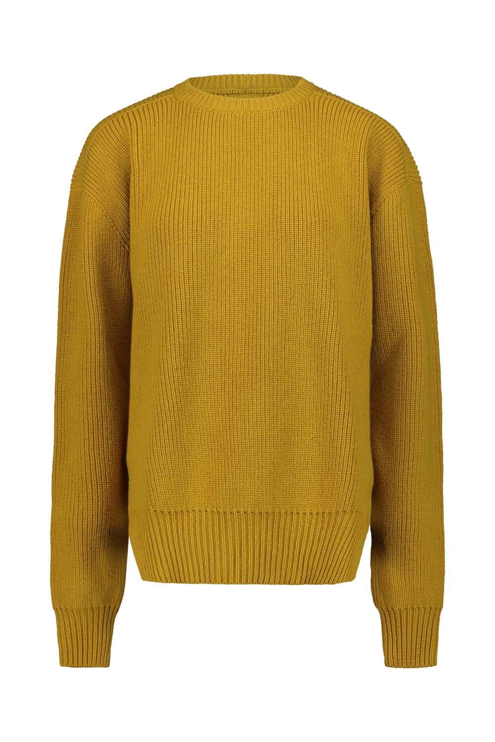 Shop Rick Owens Fishermann Crew Neck Sweater In Lemon