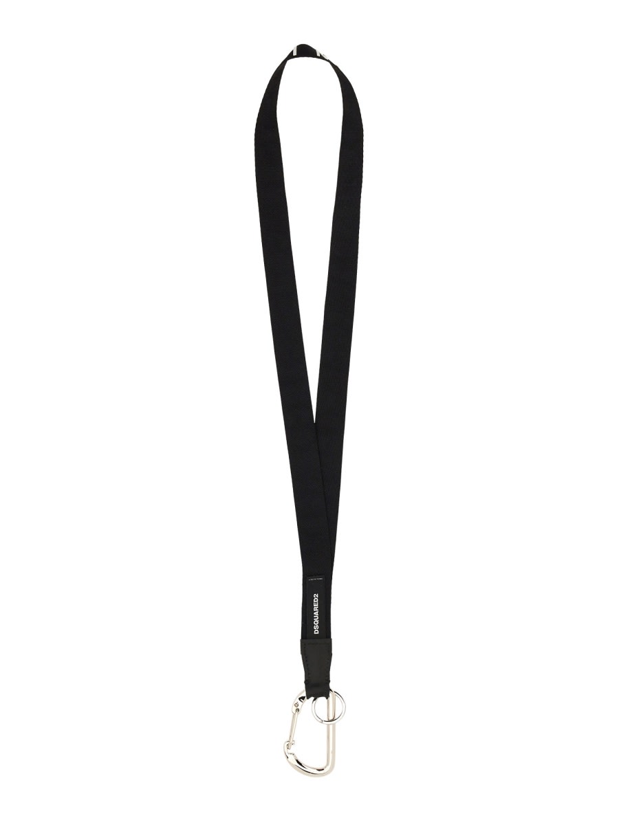 Shop Dsquared2 Keychain With Logo In Black