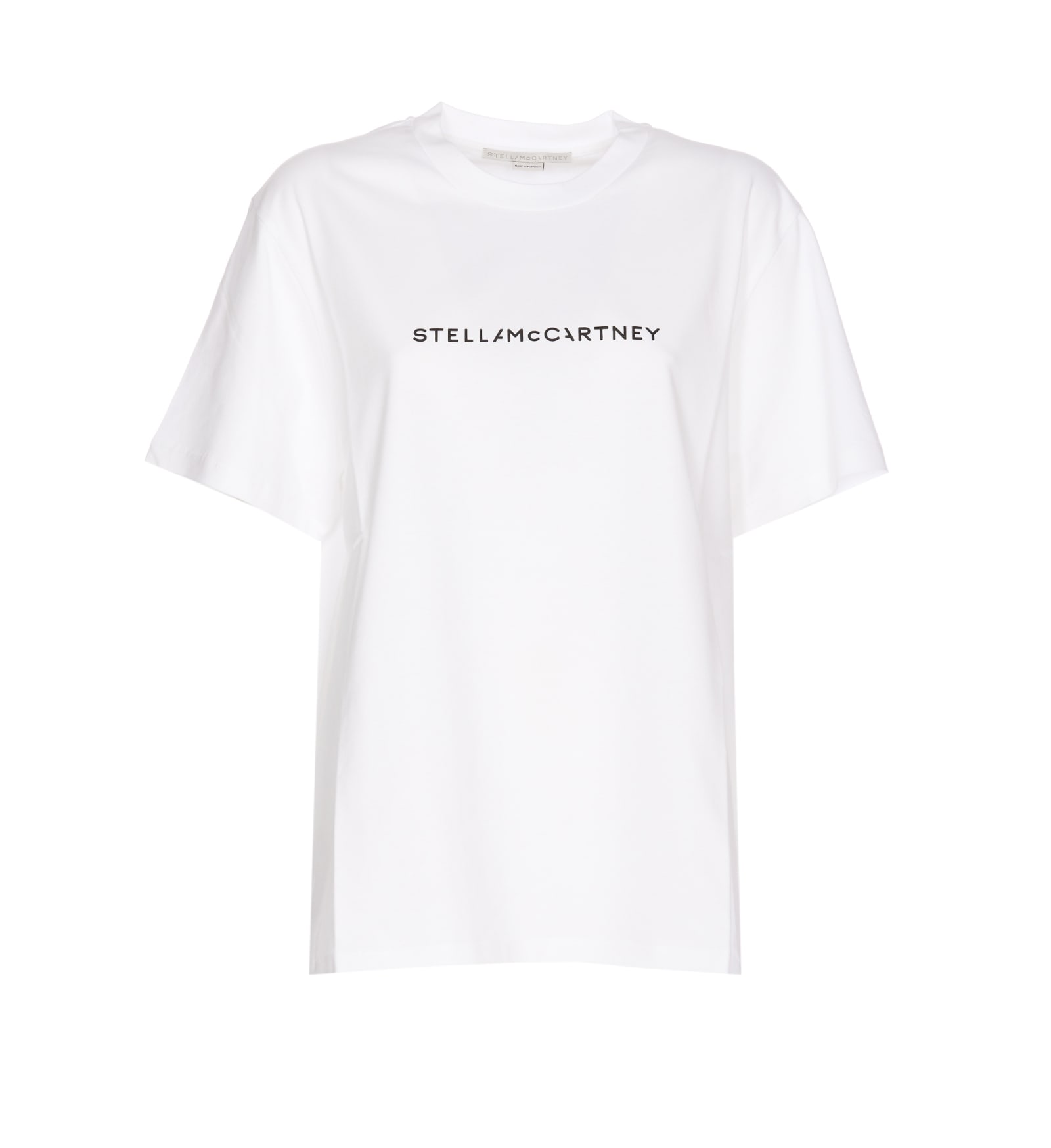 Stella Mccartney Iconic Stella Logo T-shirt In Bianco