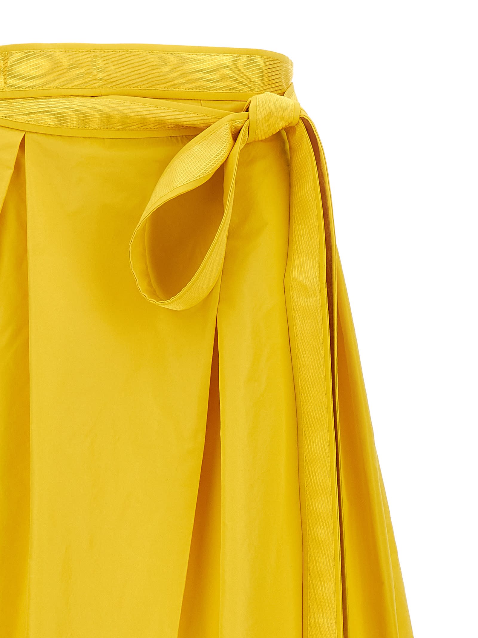 Shop Pinko Nocepesca Skirt In Yellow