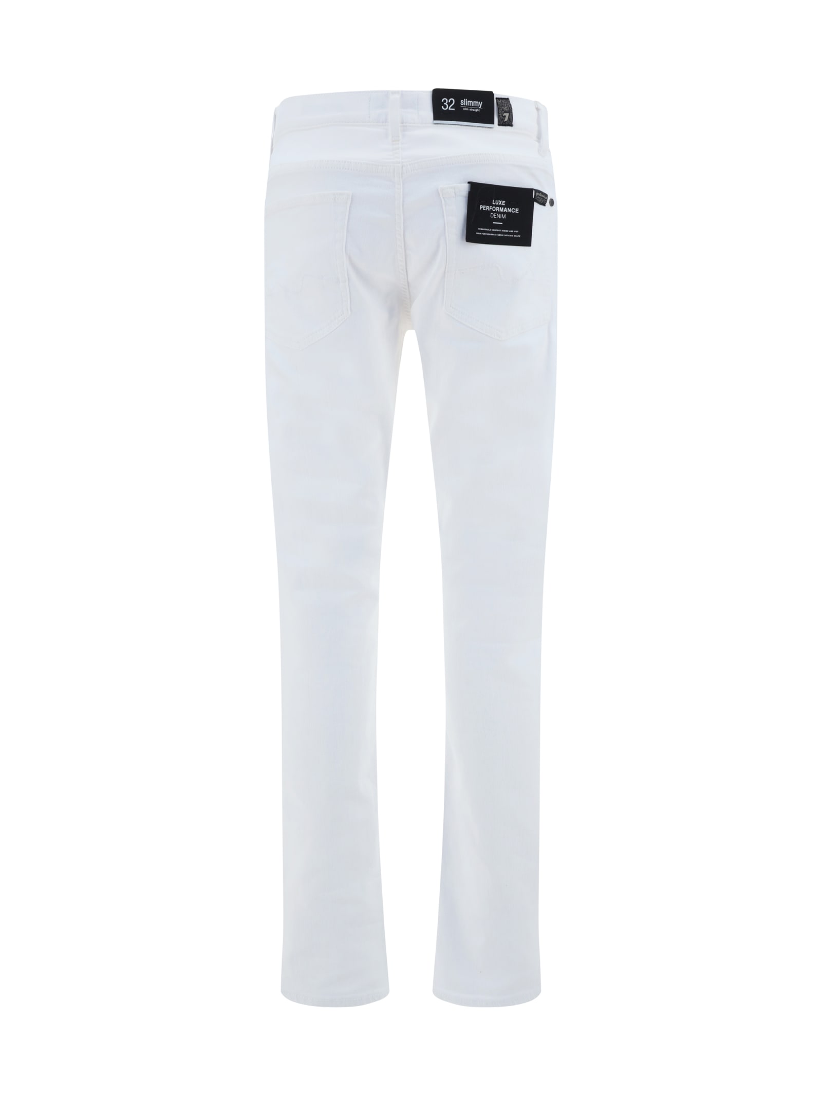 Shop 7 For All Mankind Luxe Jeans In White