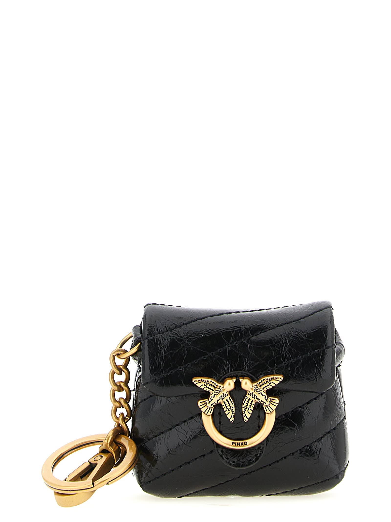 Pinko Love Puff Airpods Case In Black