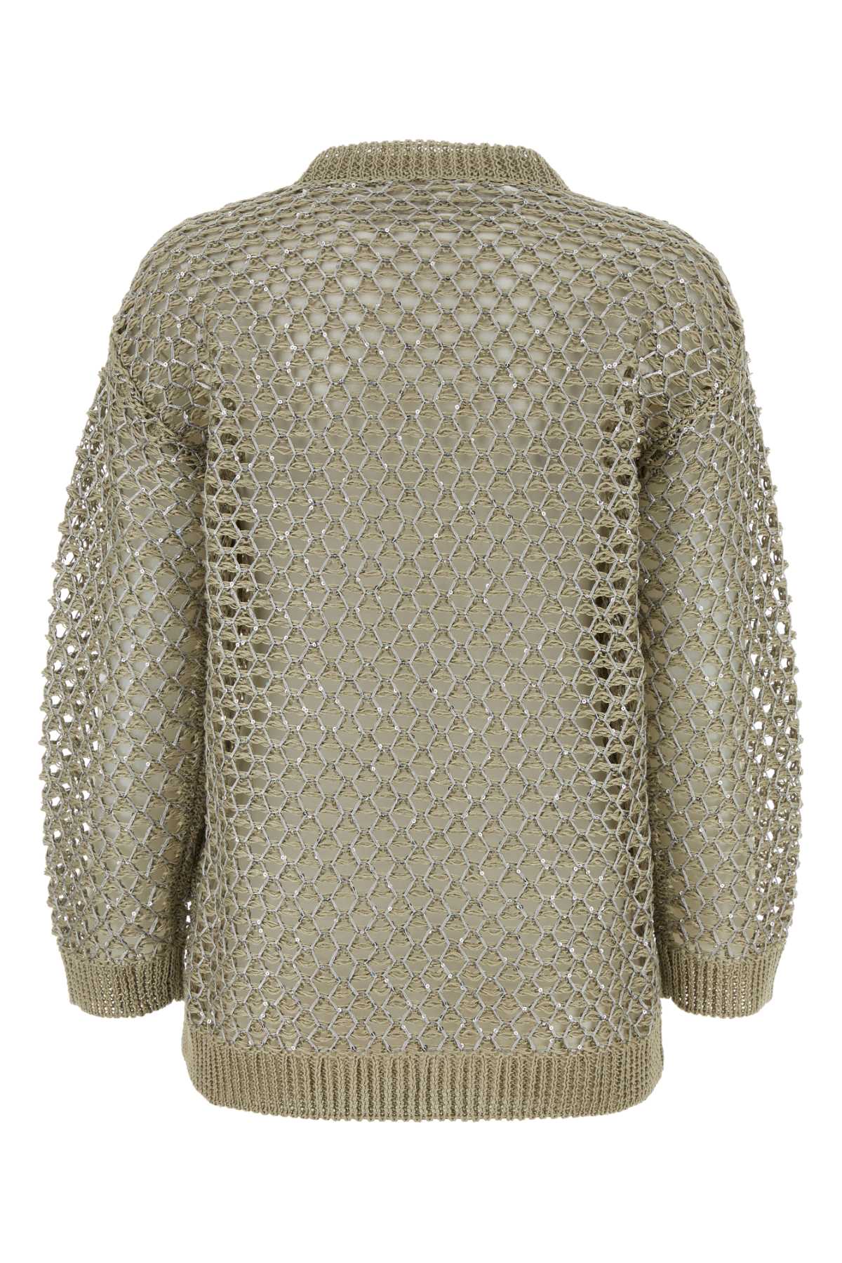 VALENTINO EMBELLISHED CROCHET SWEATER 