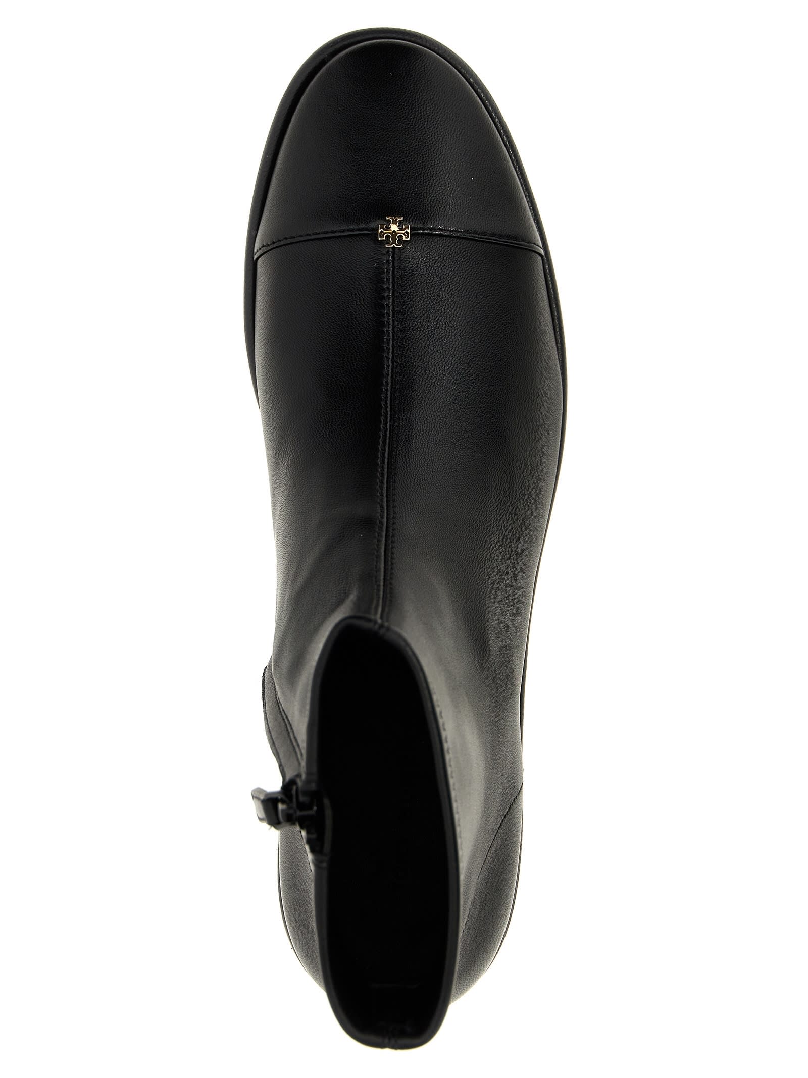 Shop Tory Burch Cap-toe Ankle Boots In Black