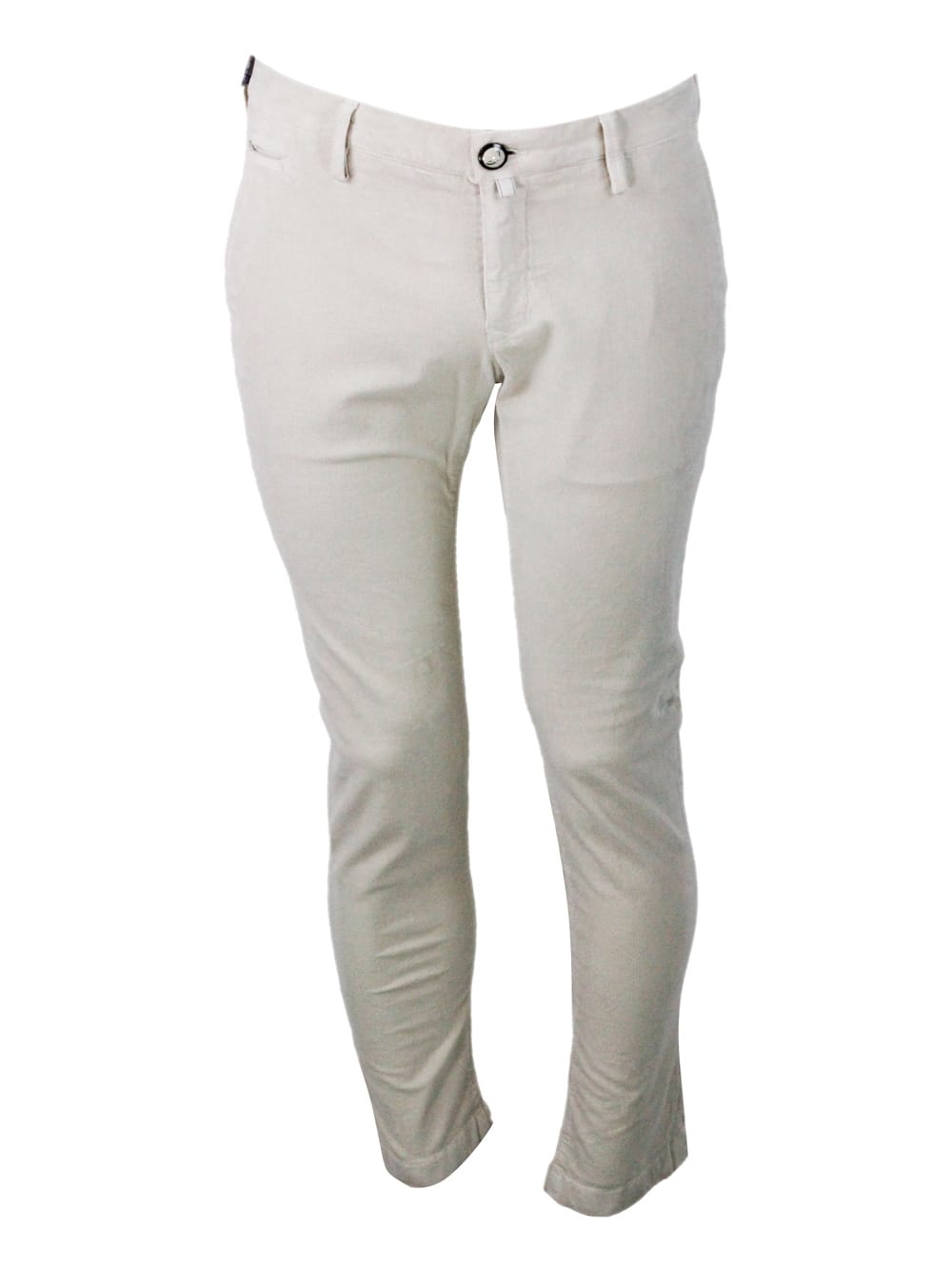 Shop Jacob Cohen Pants In Cream