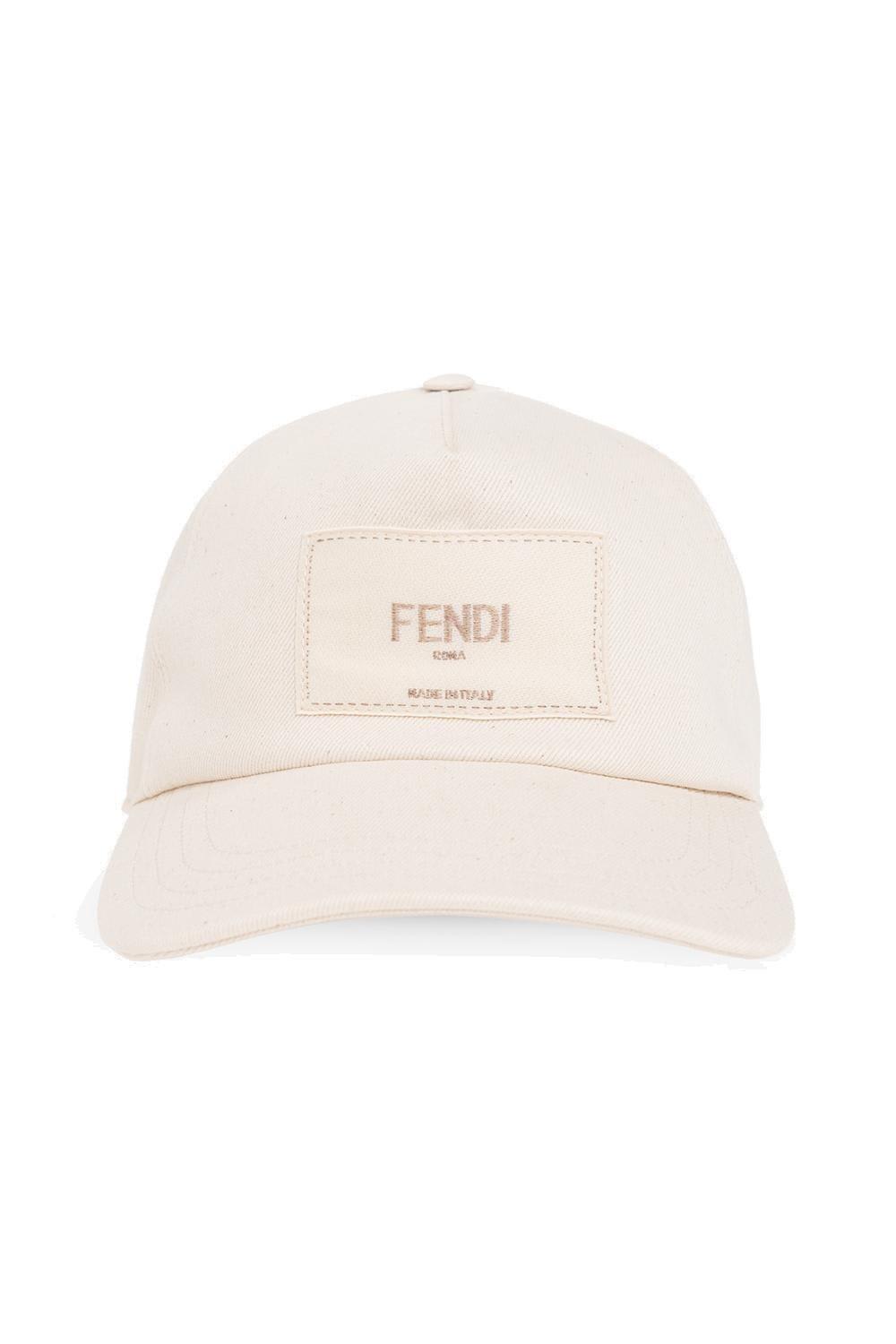 Fendi Logo Embroidered Baseball Cap