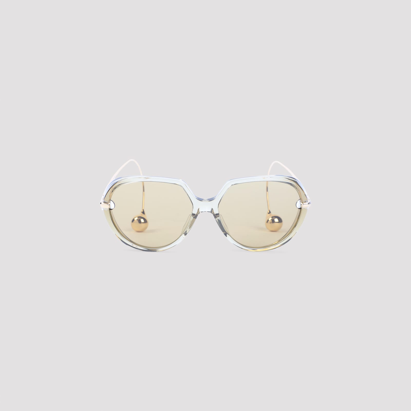 Bottega Veneta Full Frame Sunglasses In Neutral