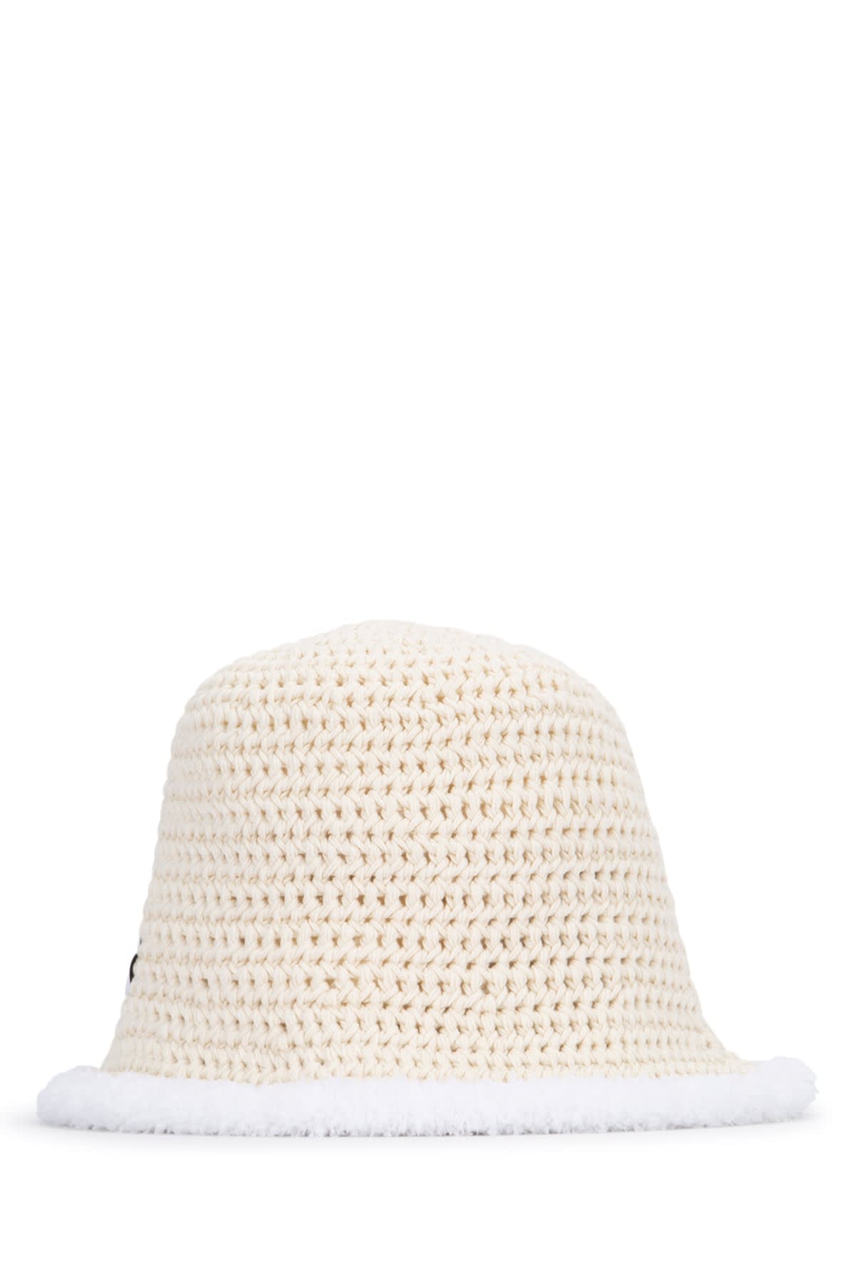 Jacquemus Beige Knitted Bucket Hat In Offwhite