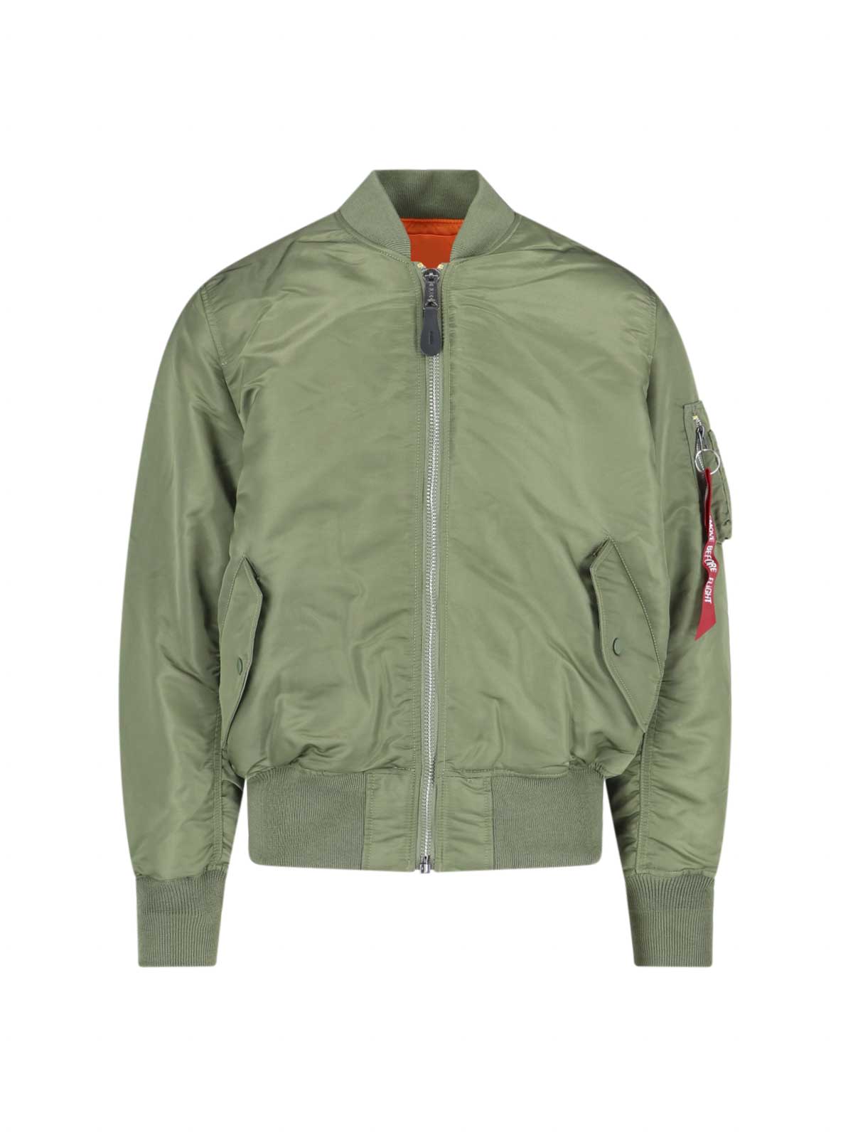 Alpha Industries Ma-1 Reversible Jacket In Green