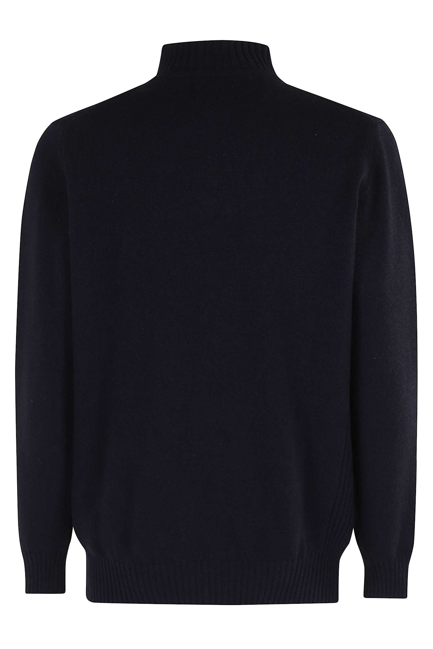 Barbour Ribbed Knit Half-zip Sweater With Classic Funnel Neck And Elbow Patches In Black
