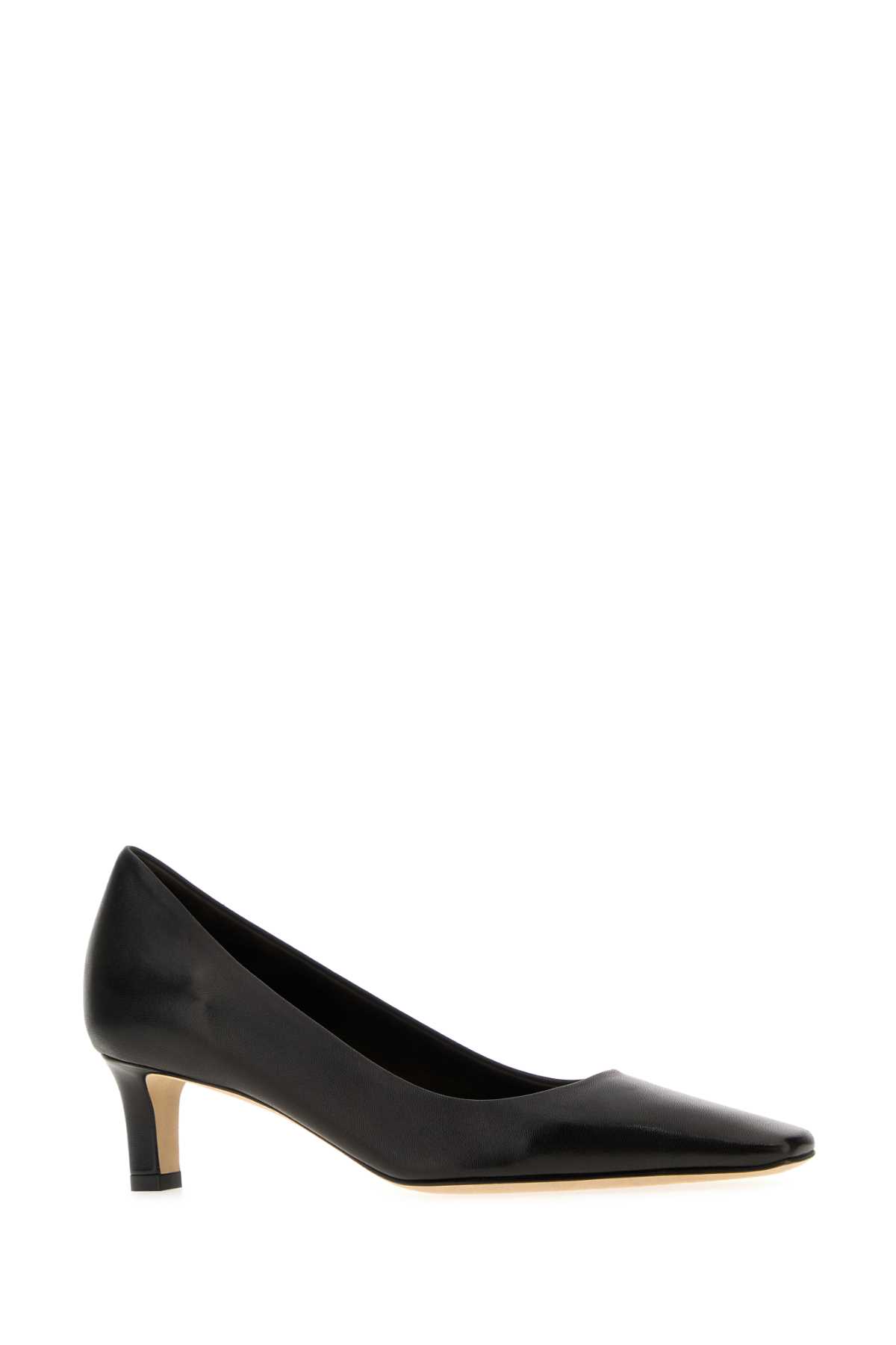 The Row Pointed Toe Leather Carla 45 Pumps In Black
