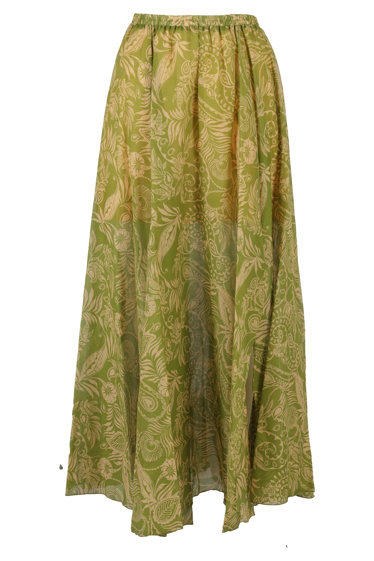 Attic And Barn Skirt In Verde Beige | ModeSens