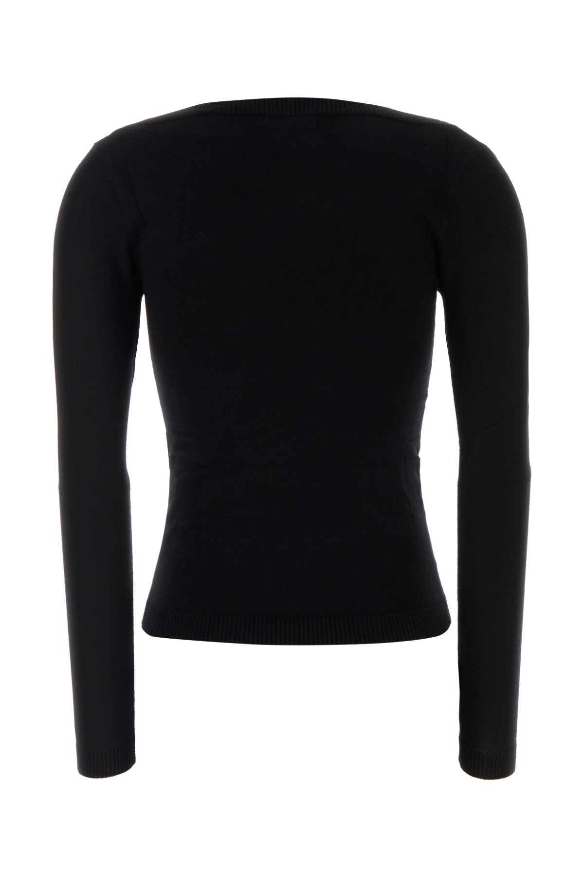 Gimaguas Luxe Knit Long Sleeve Jumper In Black