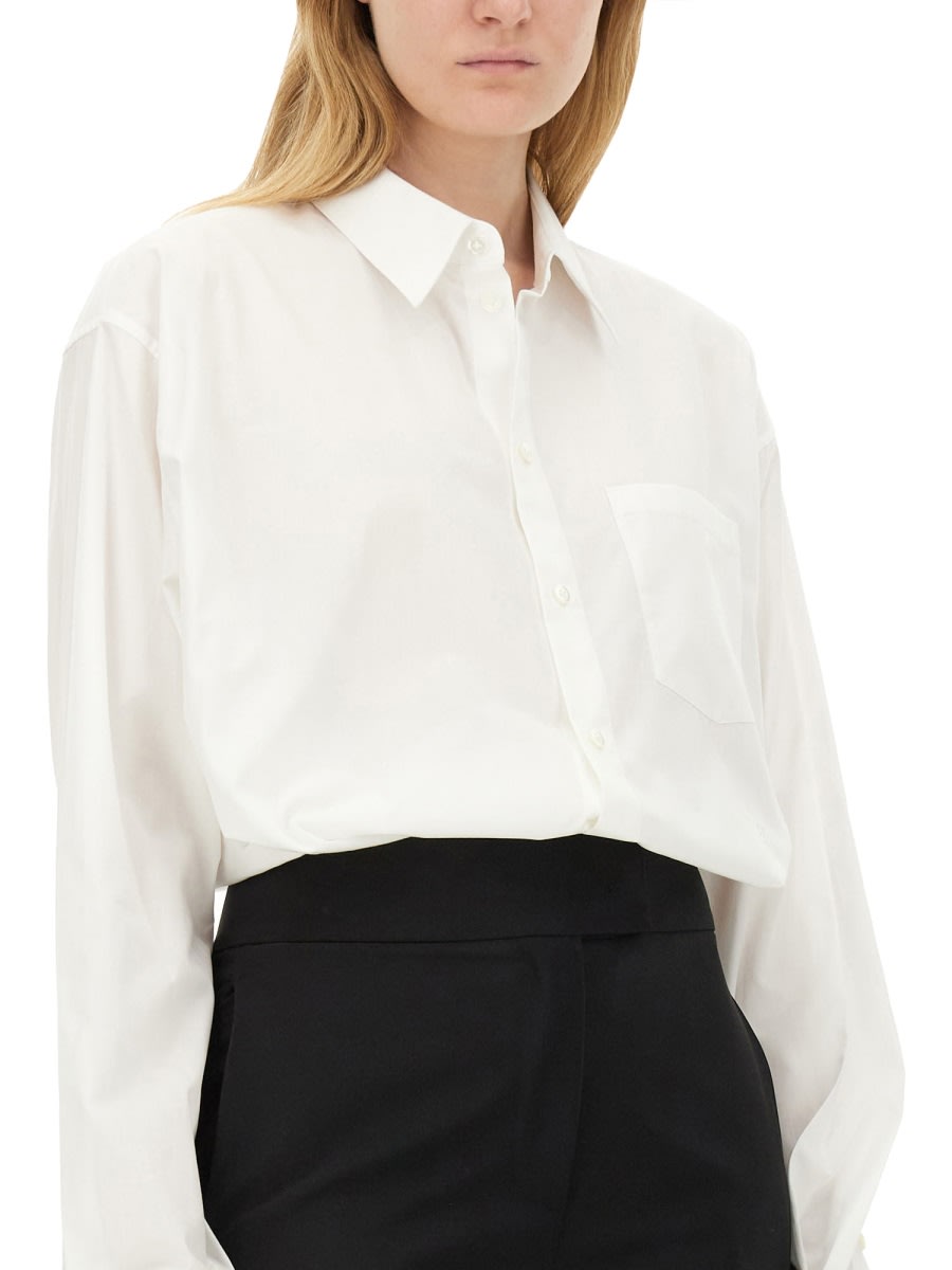 Helmut Lang Oversized Long-sleeve Shirt In White