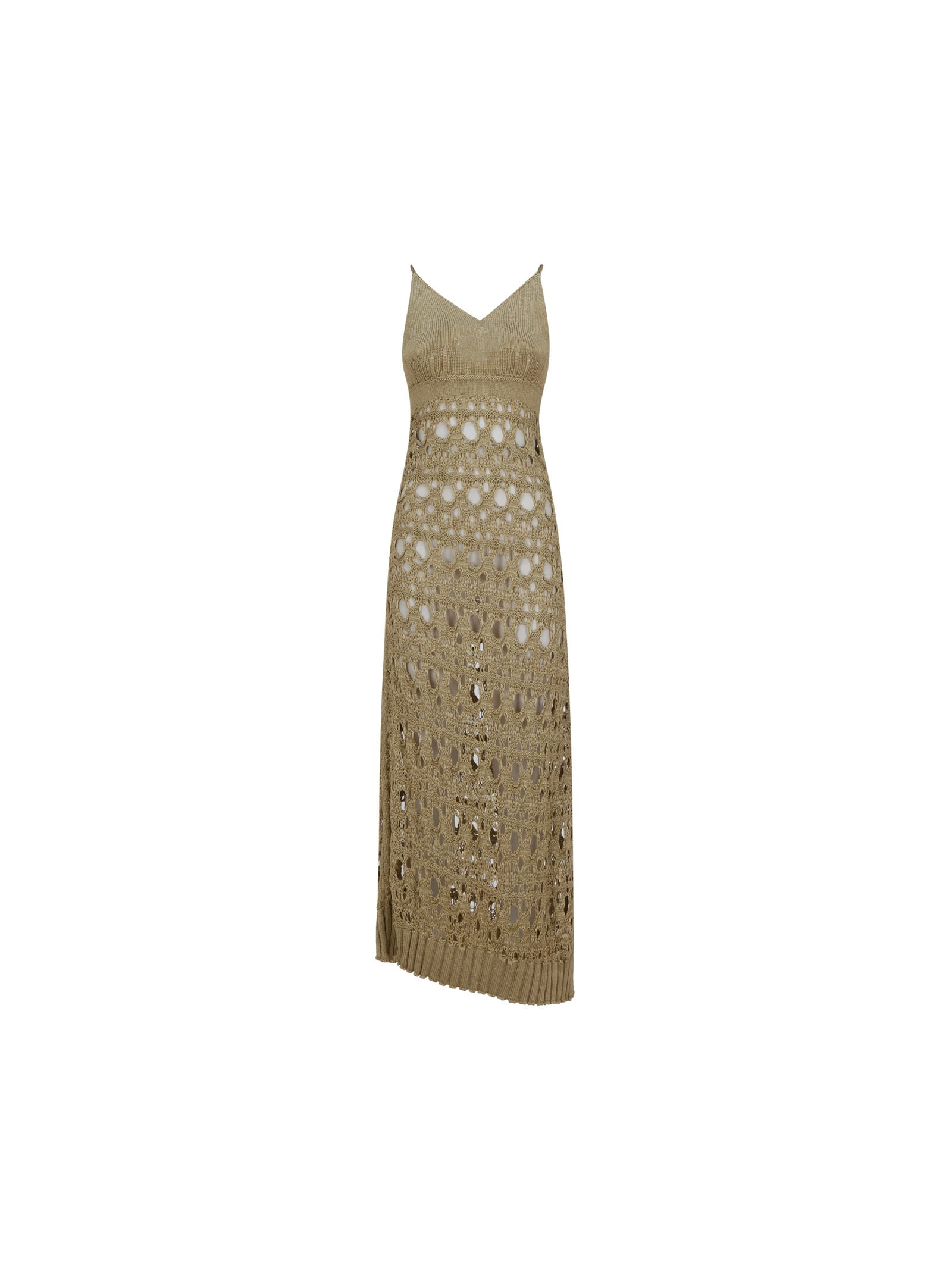 Christopher Esber Crochet Dress In Gold | ModeSens