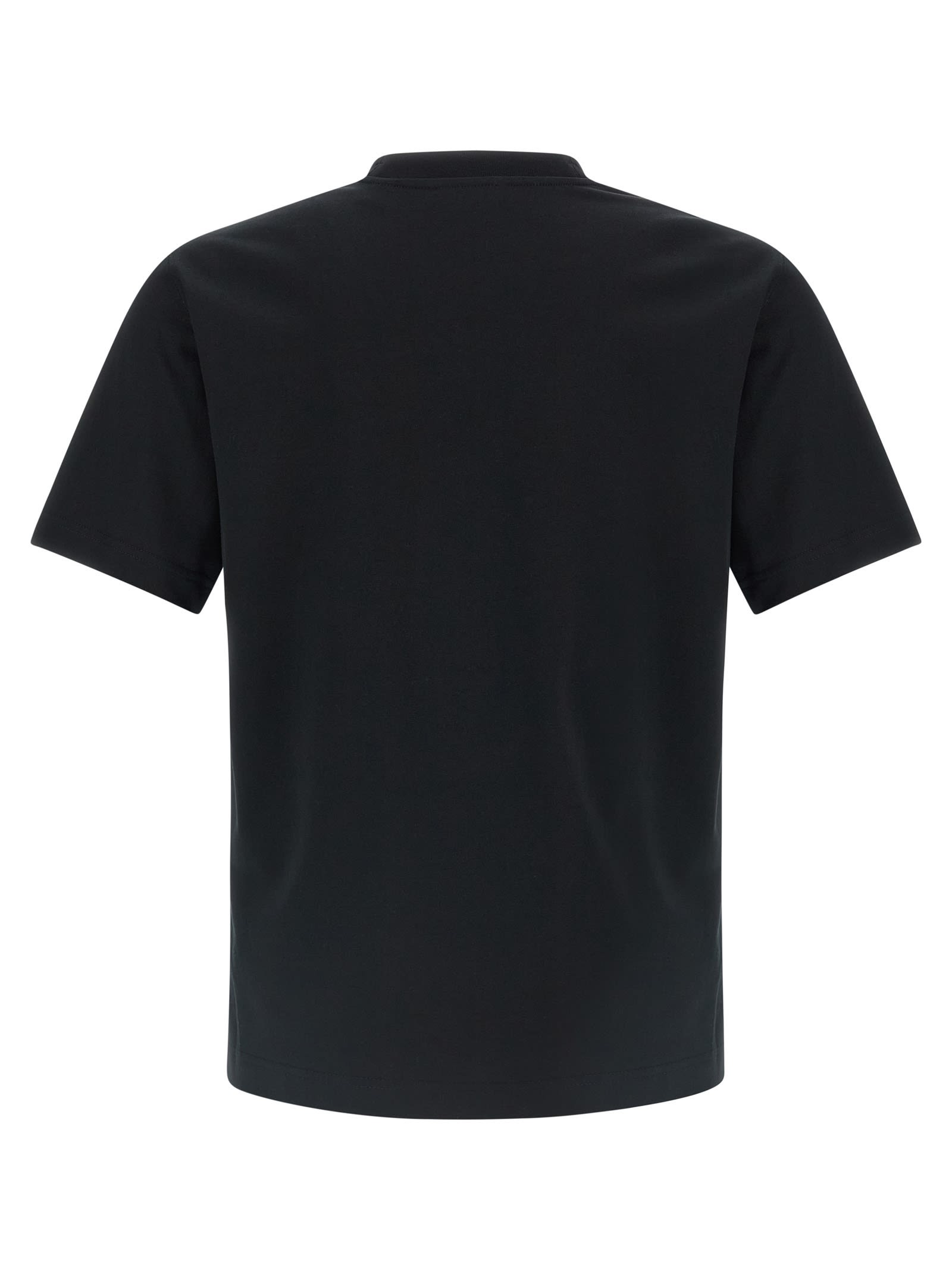 Burberry Crewneck Sweater With Long Sleeves And Logo In Black