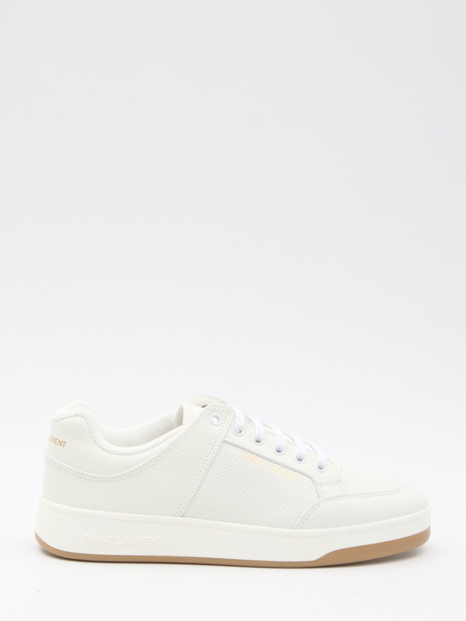 Shop Saint Laurent Sl/61 Sneakers In Bianco