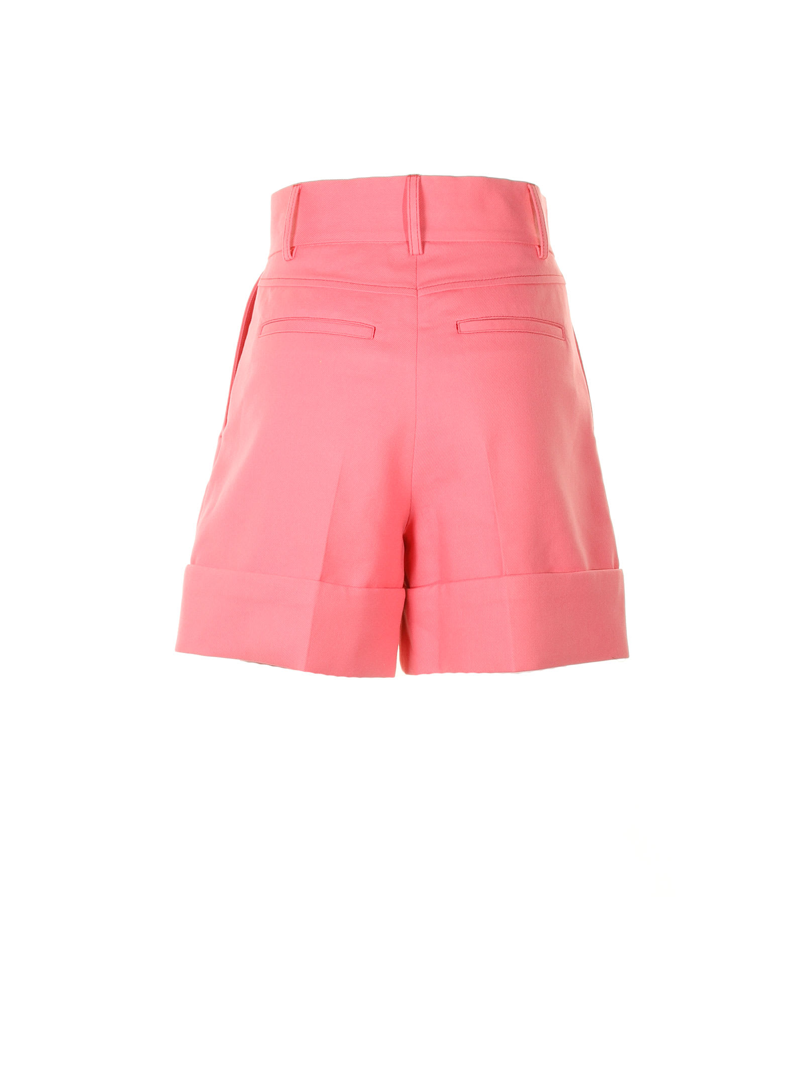 Shop See By Chloé Pink High-waisted Shorts In Sunset Pink