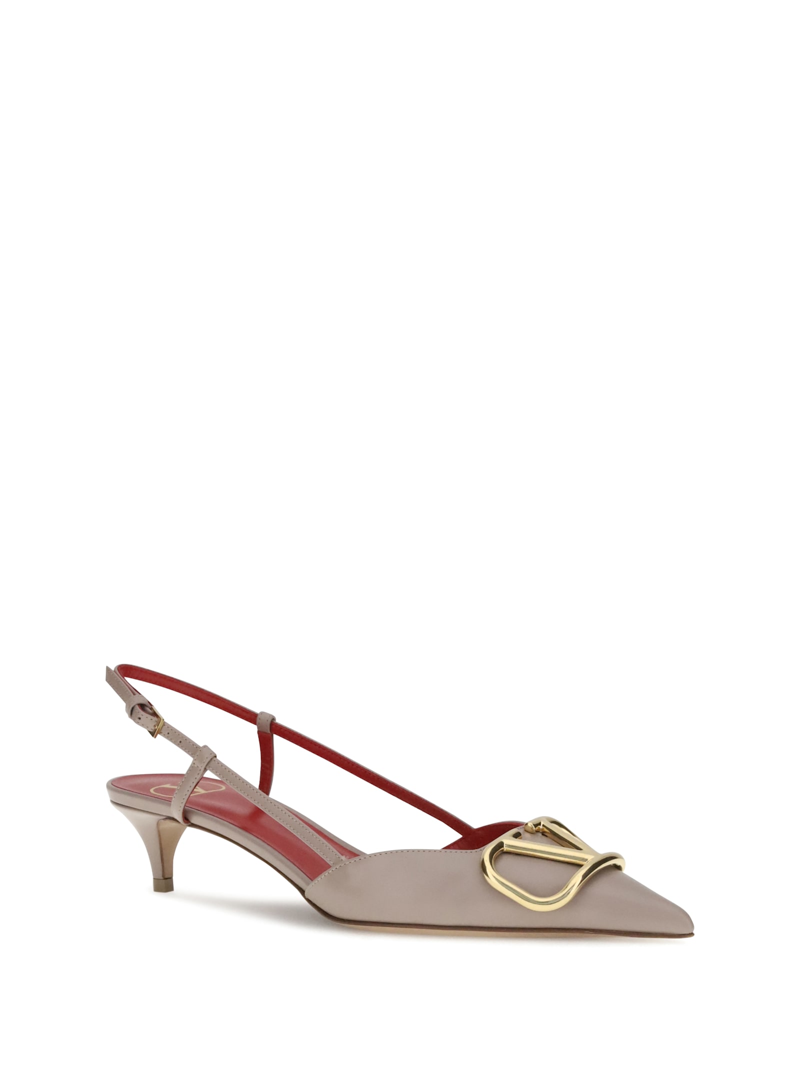 Valentino Vlogo Pumps In Gray