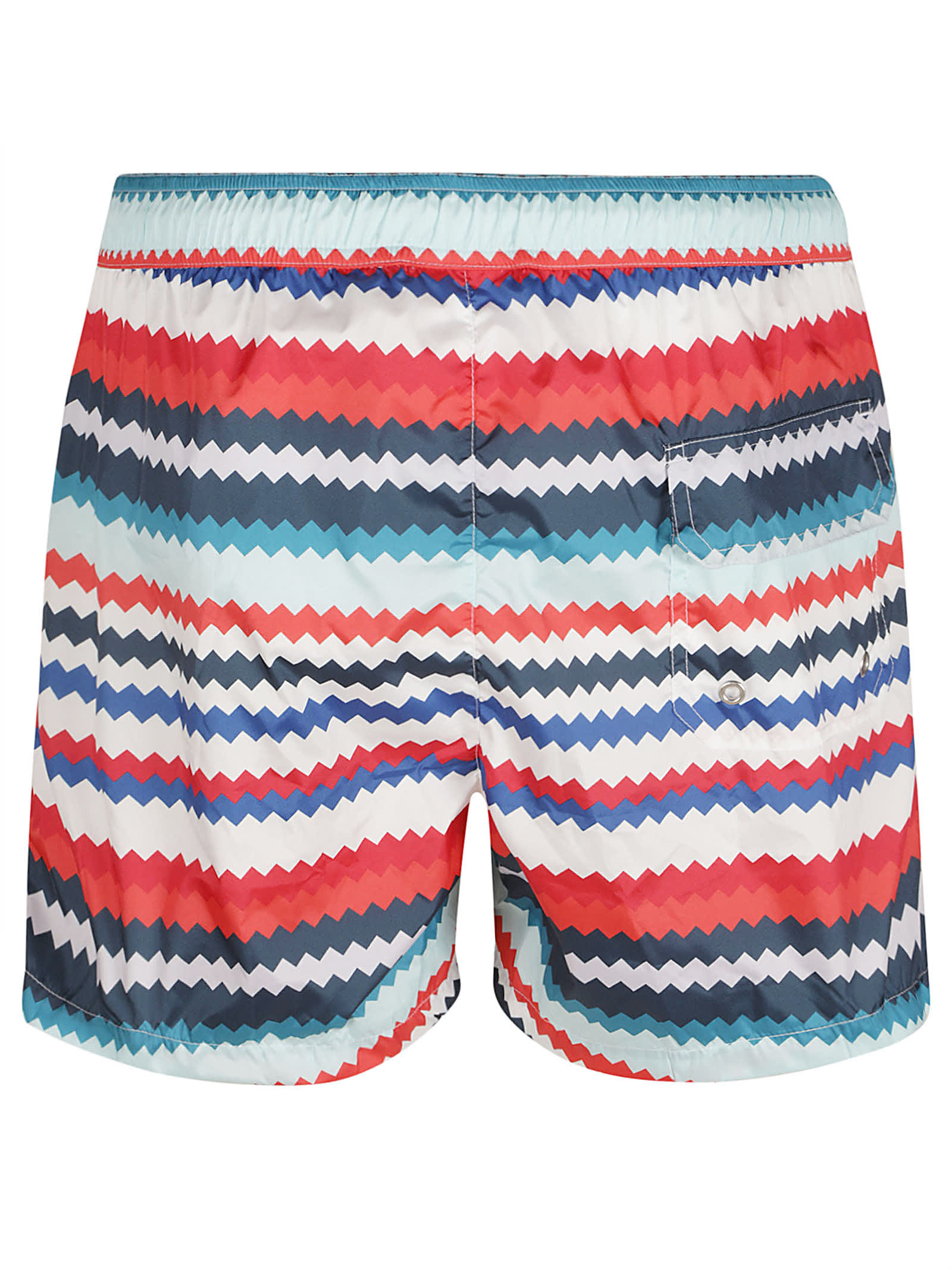 Missoni Printed Polyester Swimming Shorts In Sm98q