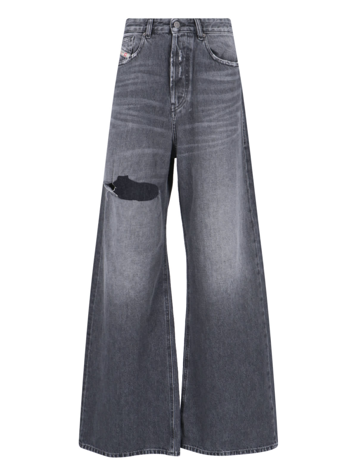 Shop Diesel 1996 D-sire 007x4 Palazzo Jeans In Black