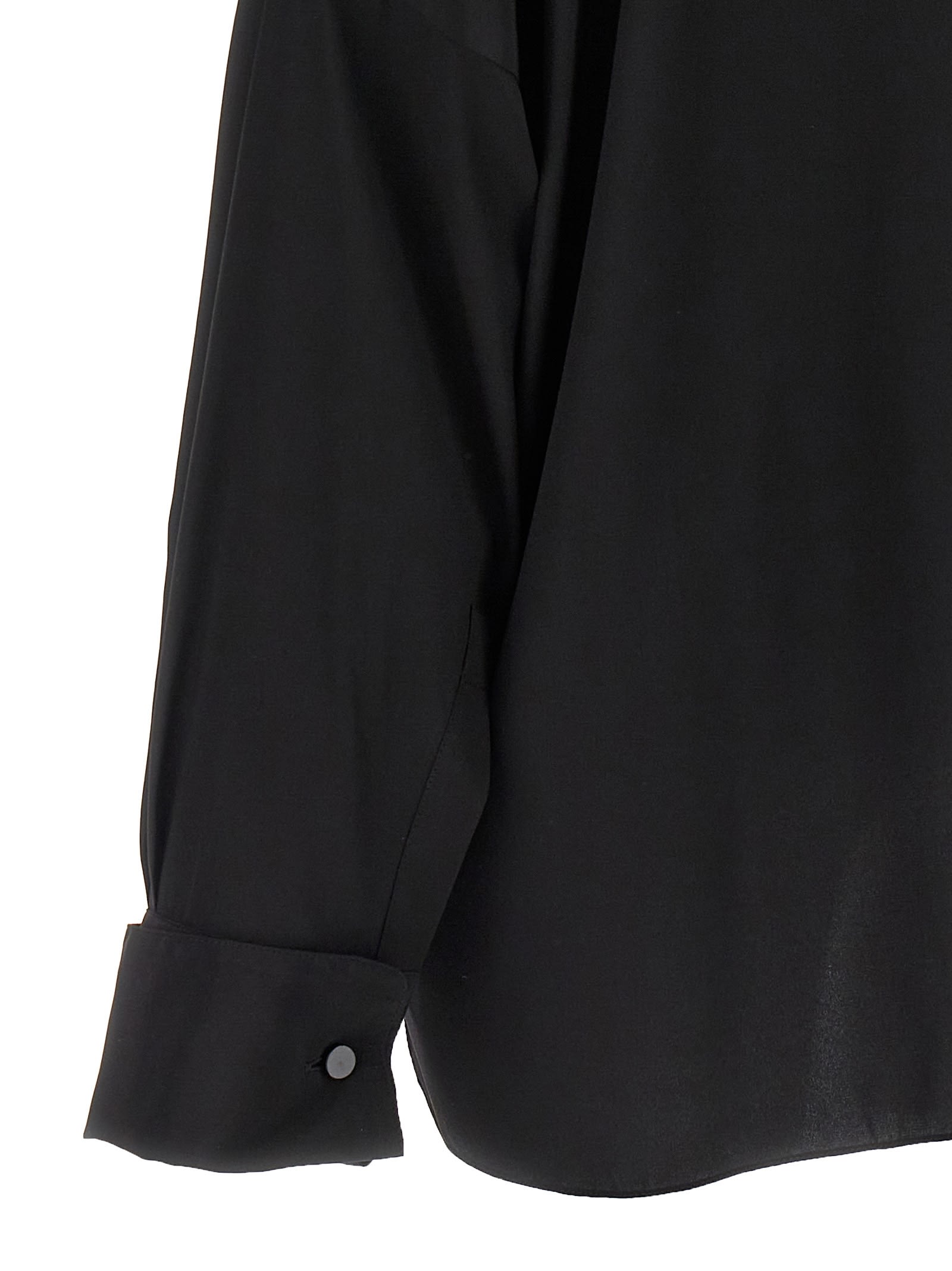 Tom Ford Crepe De Chine Shirt In Black