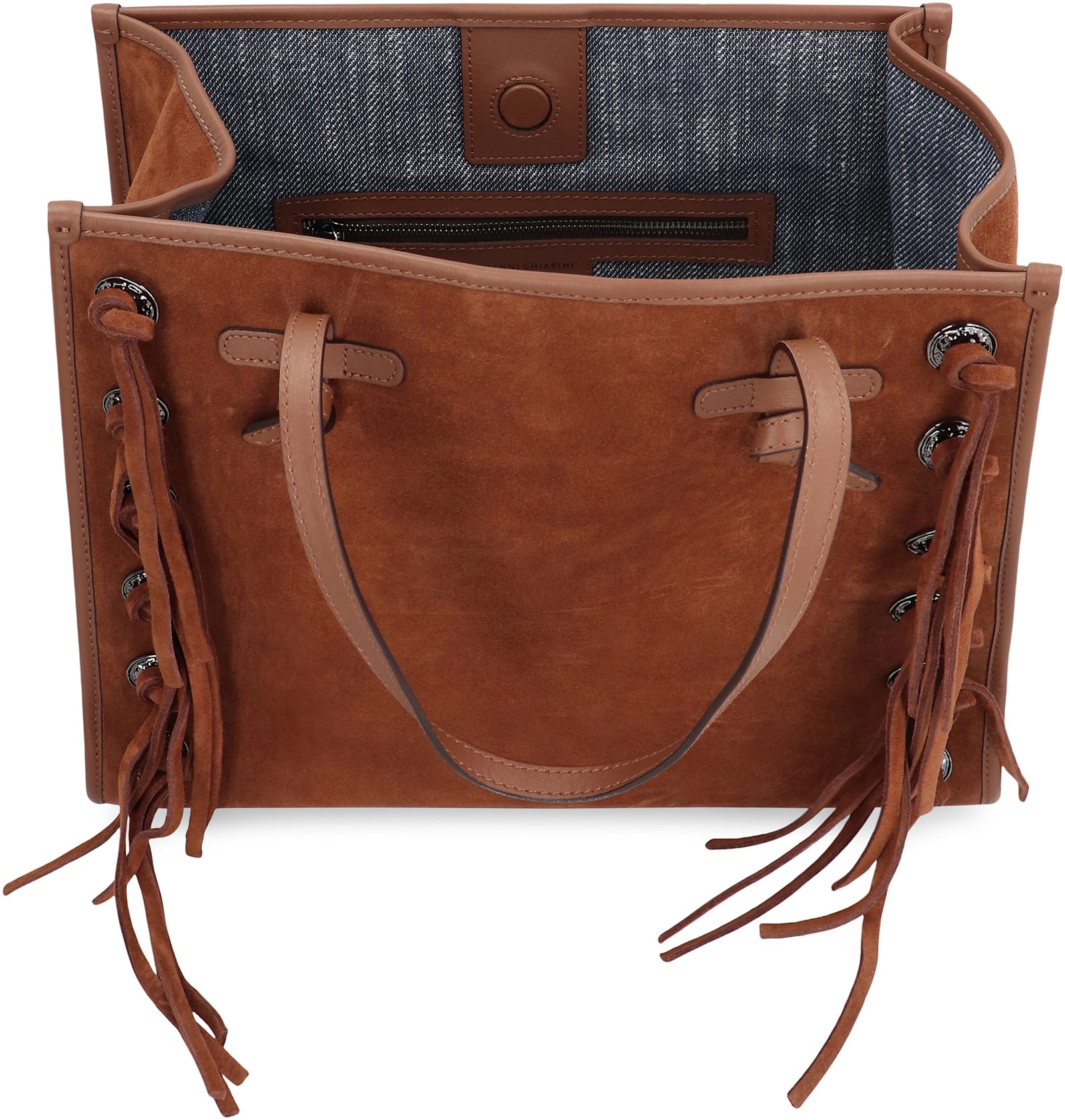 Gianni Chiarini Miss Marcella Leather Mini Handbag In Brown