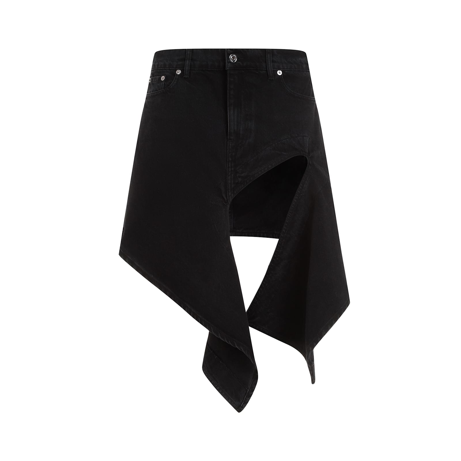 Shop Y/project Evergreen Cut-out Mini Skirt In Evergreen Black