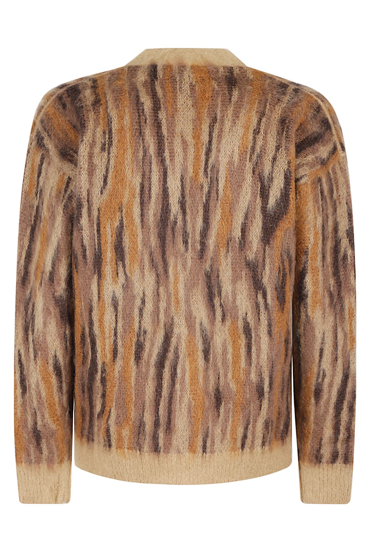 Roberto Collina Jacquard Pattern Sweater In Cammello