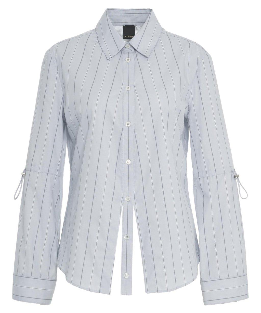 Pinko Long-sleeved Striped Shirt